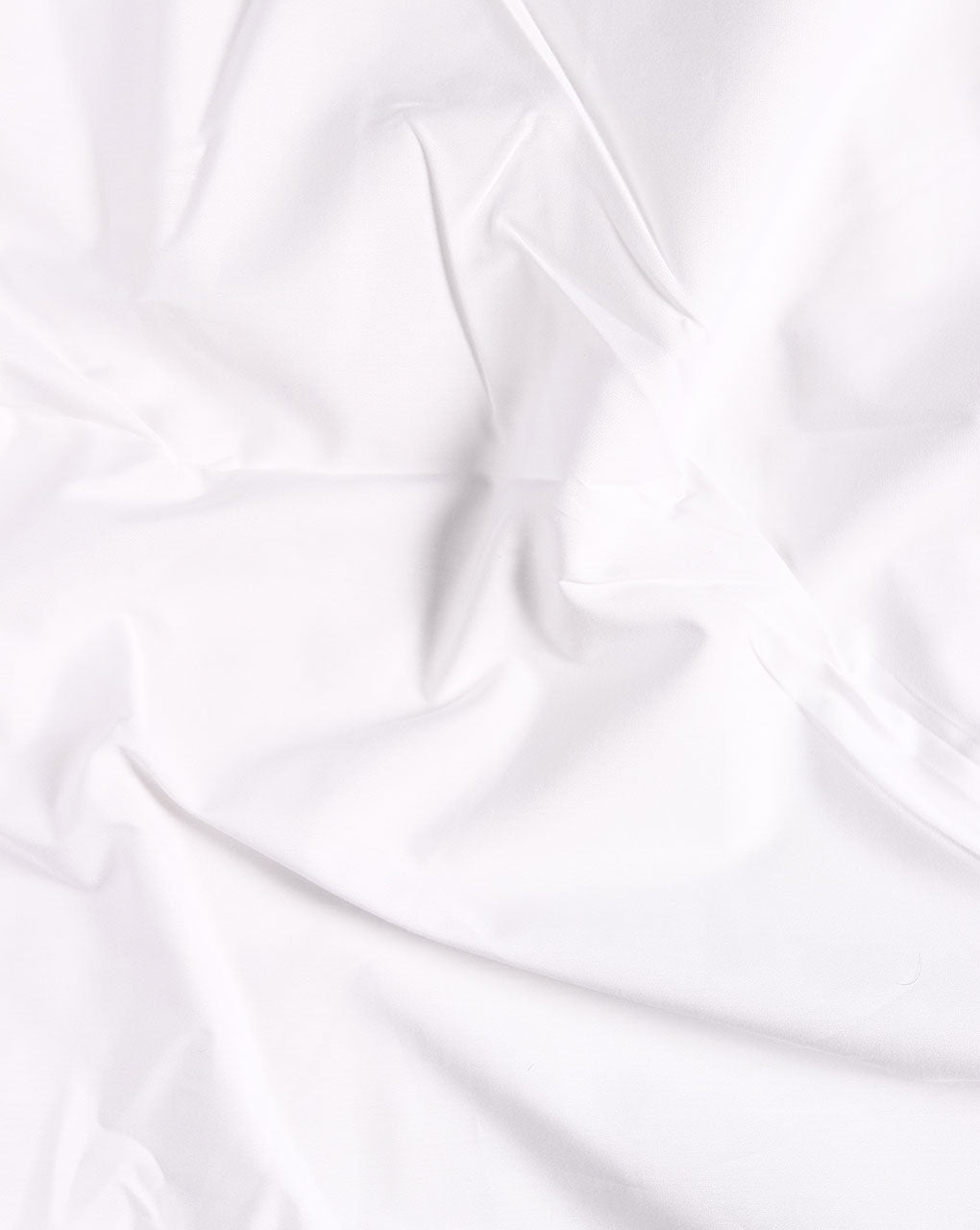 White 40s Cotton Poplin Lafer Finish Mill Dyed Fabric 58"