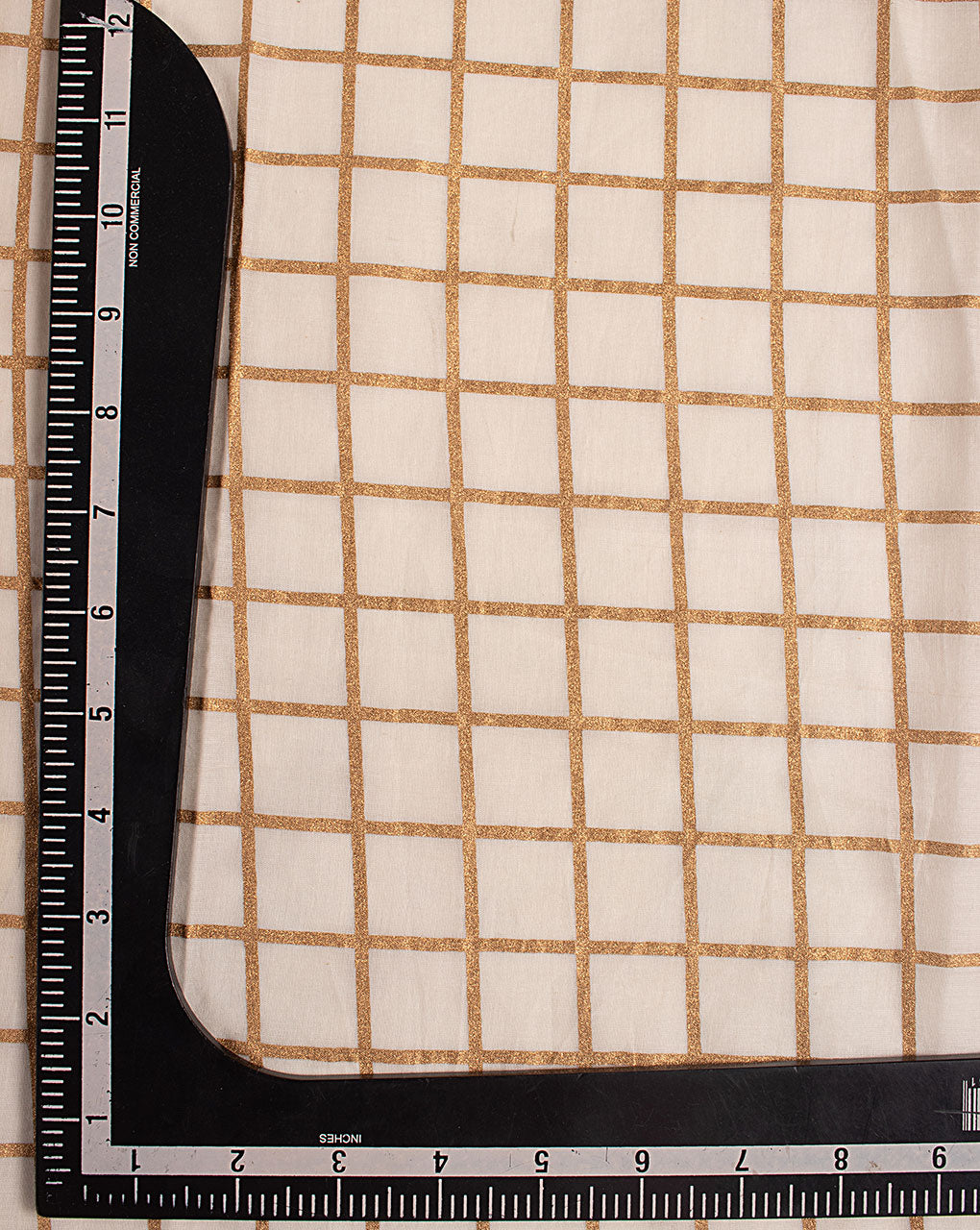 Foil Screen Print Voile Cotton Fabric