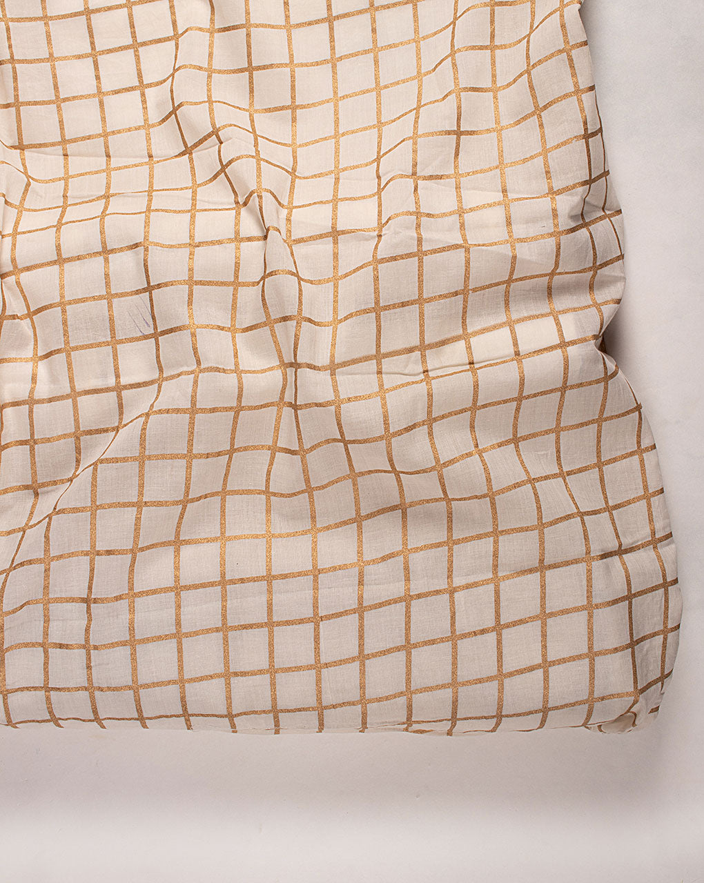 Foil Screen Print Voile Cotton Fabric
