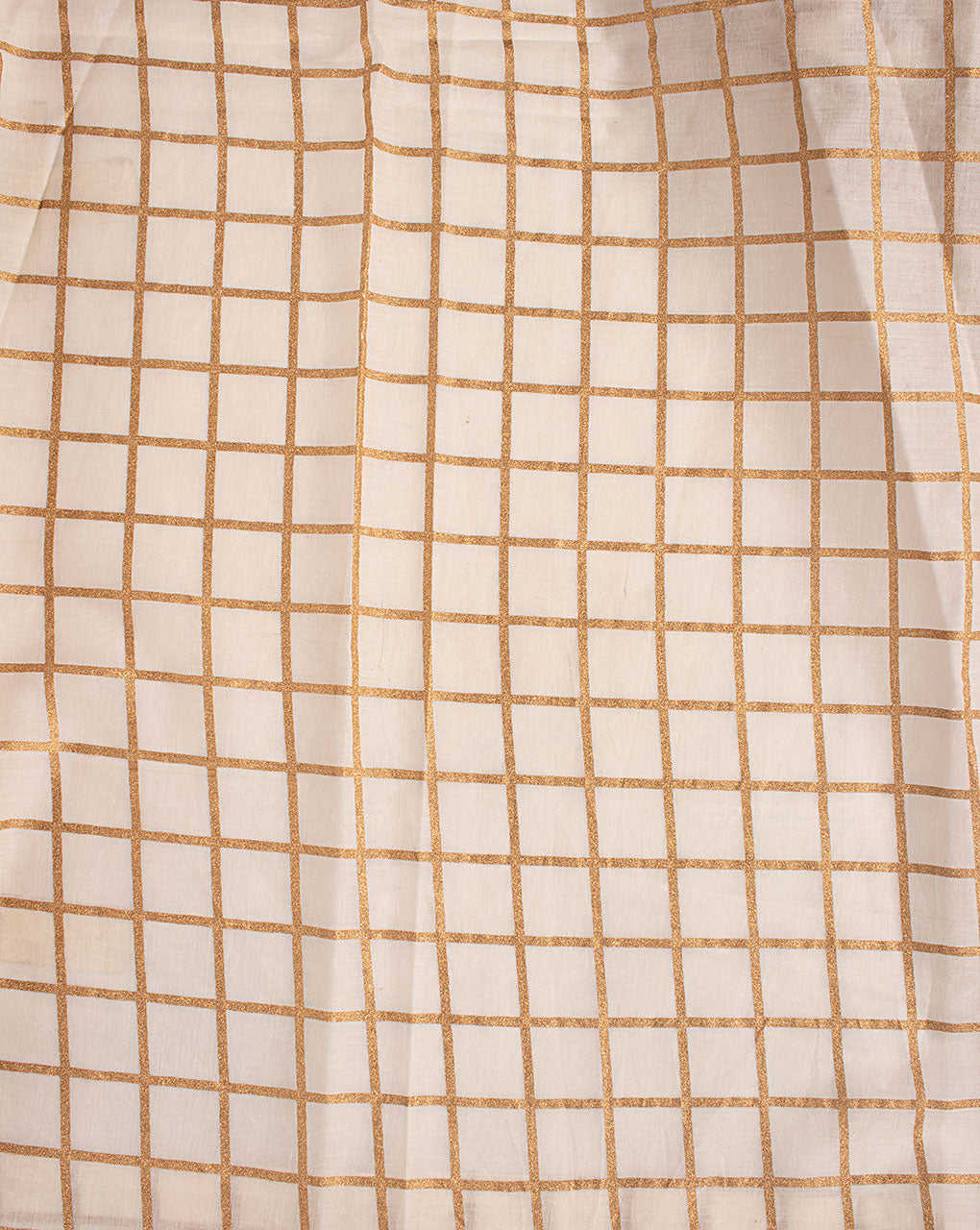 Foil Screen Print Voile Cotton Fabric