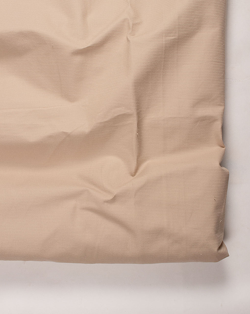 Beige Plain Cotton Corduroy Fabric ( 14 Wales )