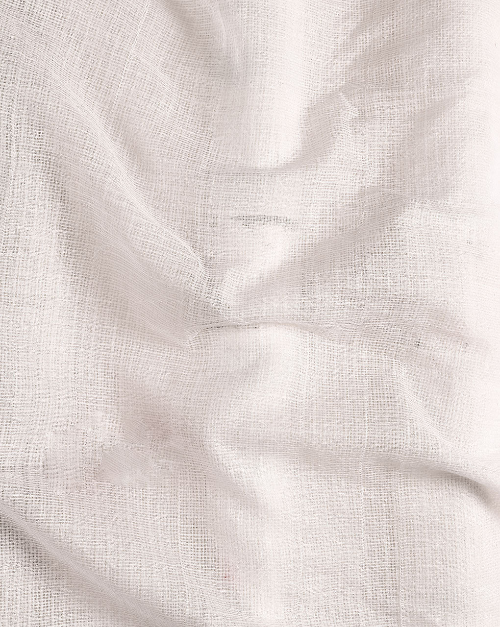 White Kota Doria Silk Fabric ( Swatch 10x12" )