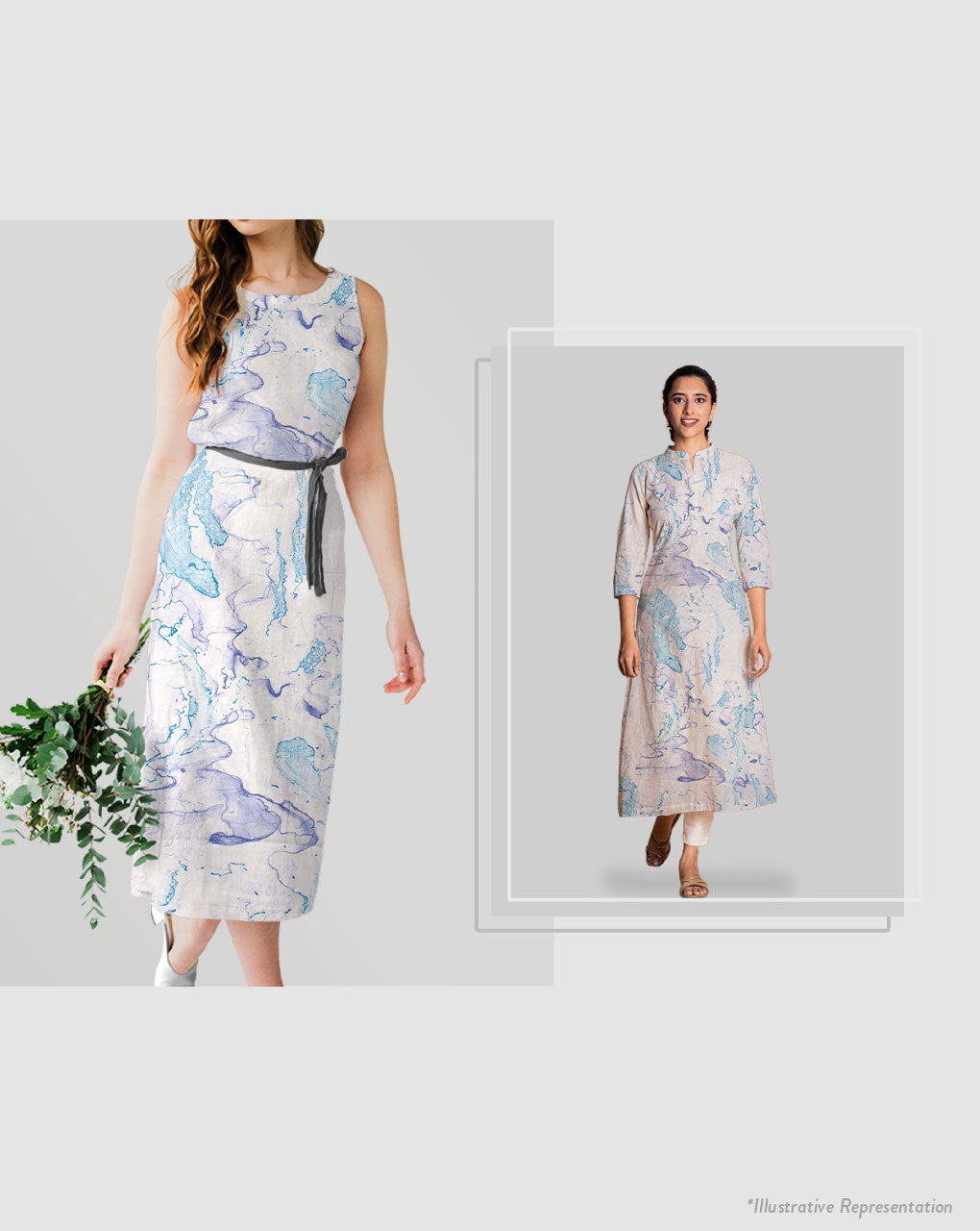 Marble Print Modal Satin Fabric