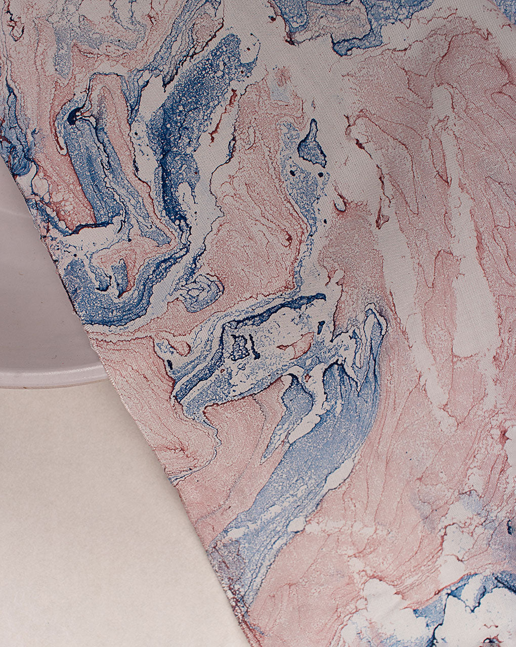 Marble Print Modal Satin Fabric