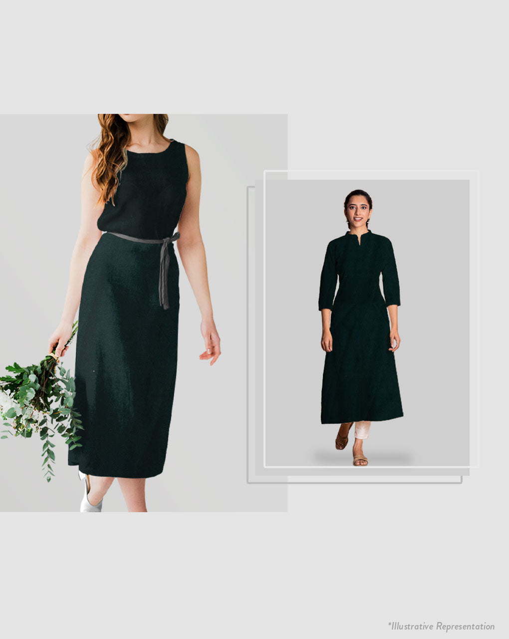 Green Plain Liva Viscose Fabric