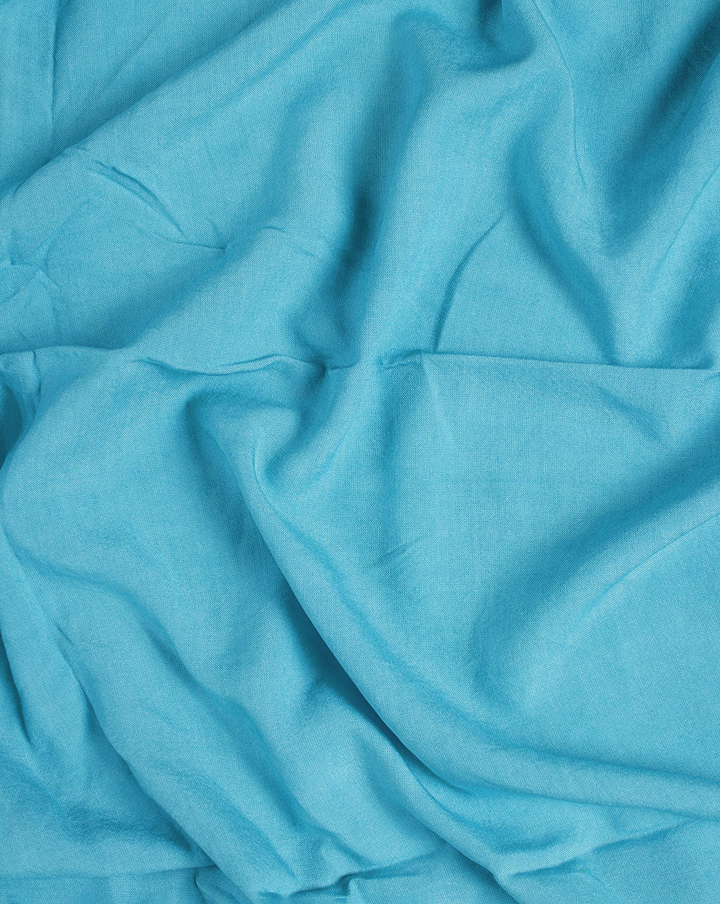 Turquoise Plain Rayon Fabric ( Width 40" )