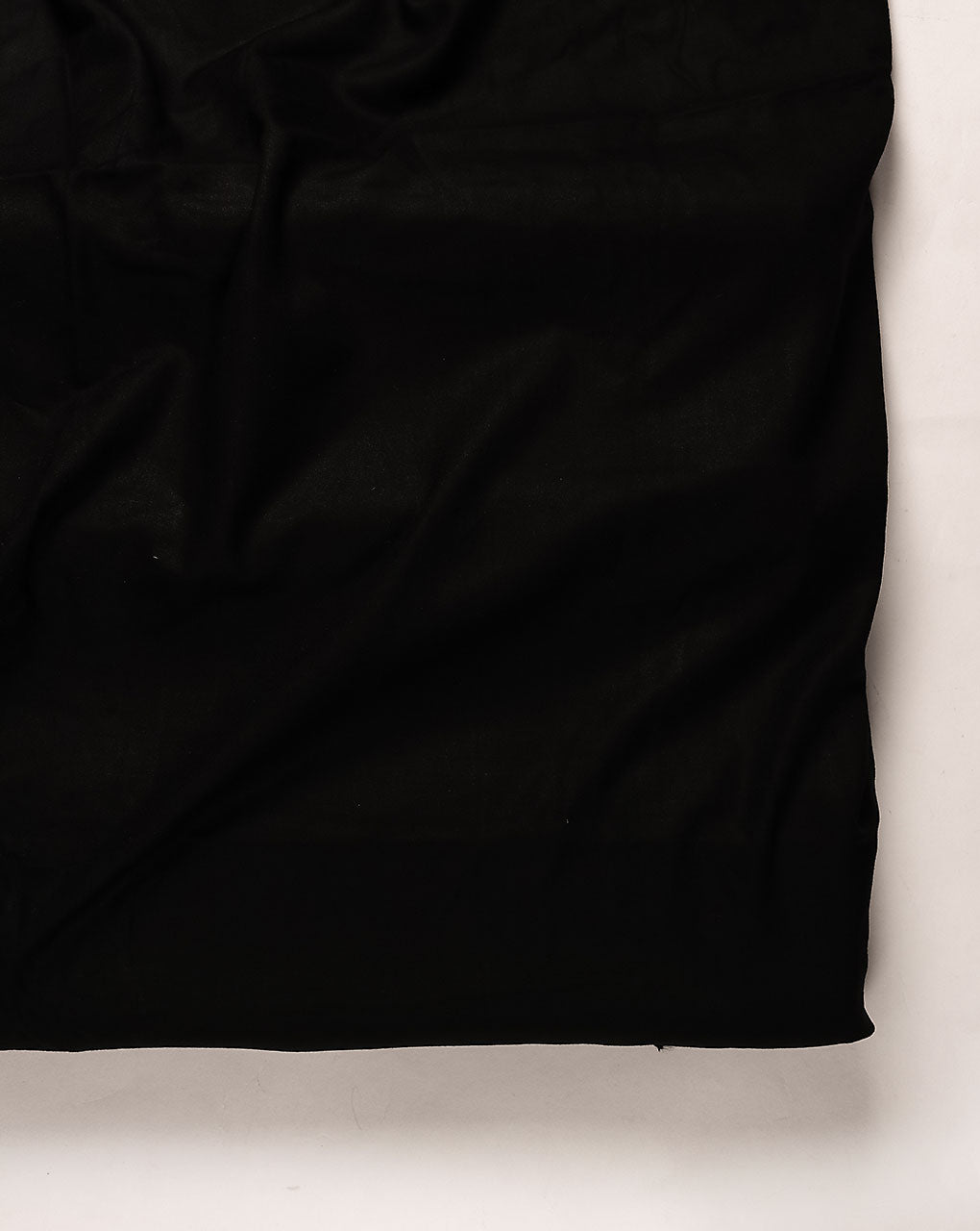Black Plain Heavy Rayon Fabric 58"