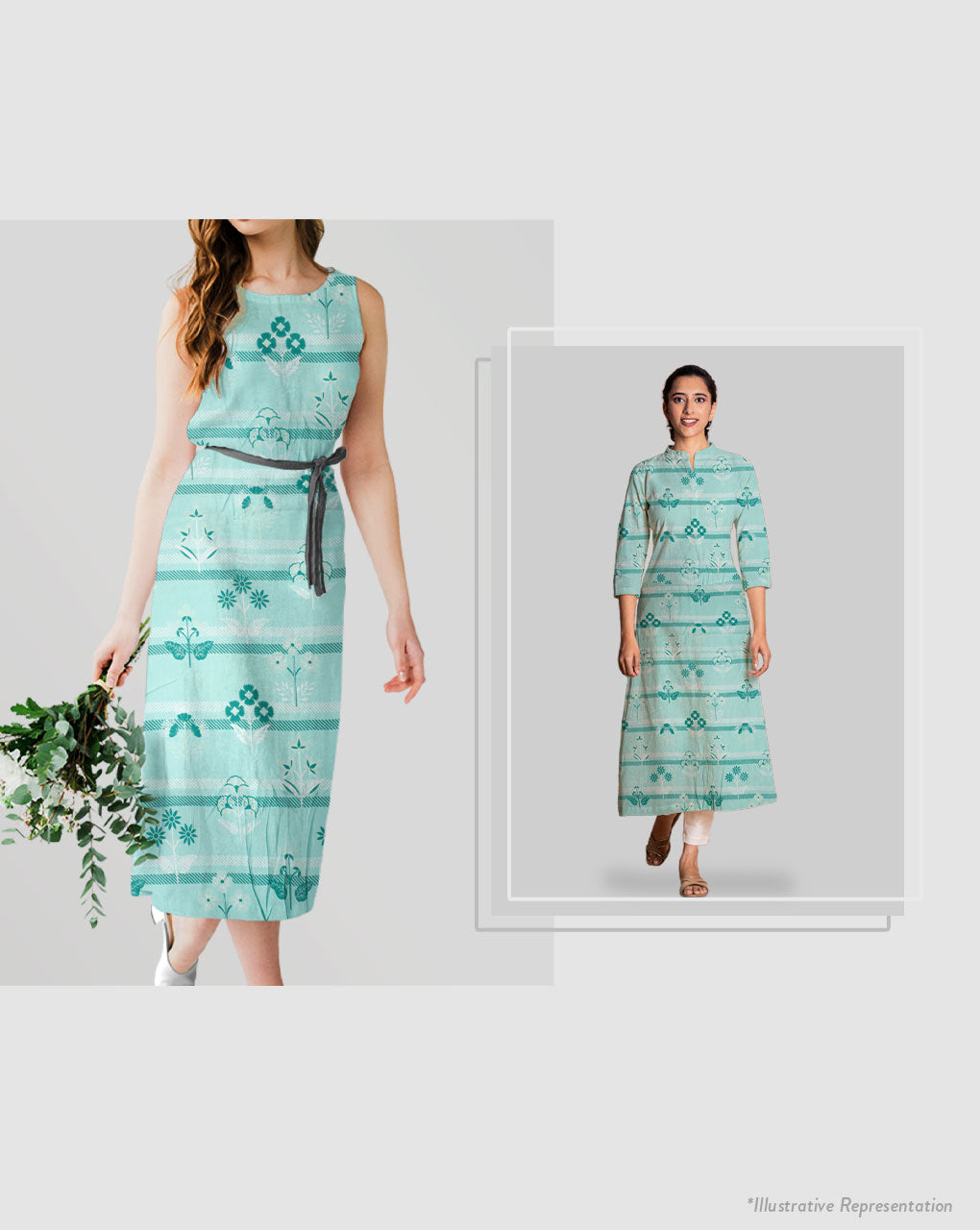 Screen Print Rayon Fabric