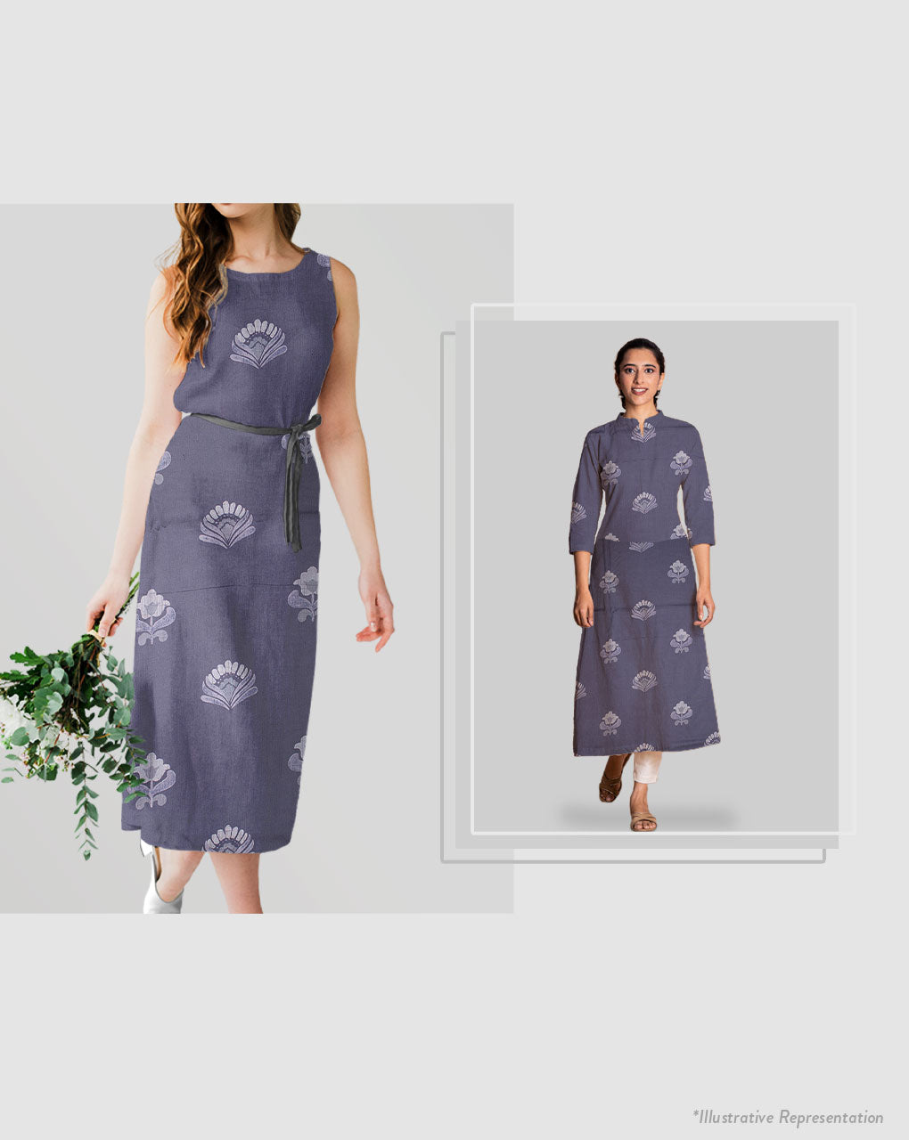 Screen Print Slub Rayon Fabric