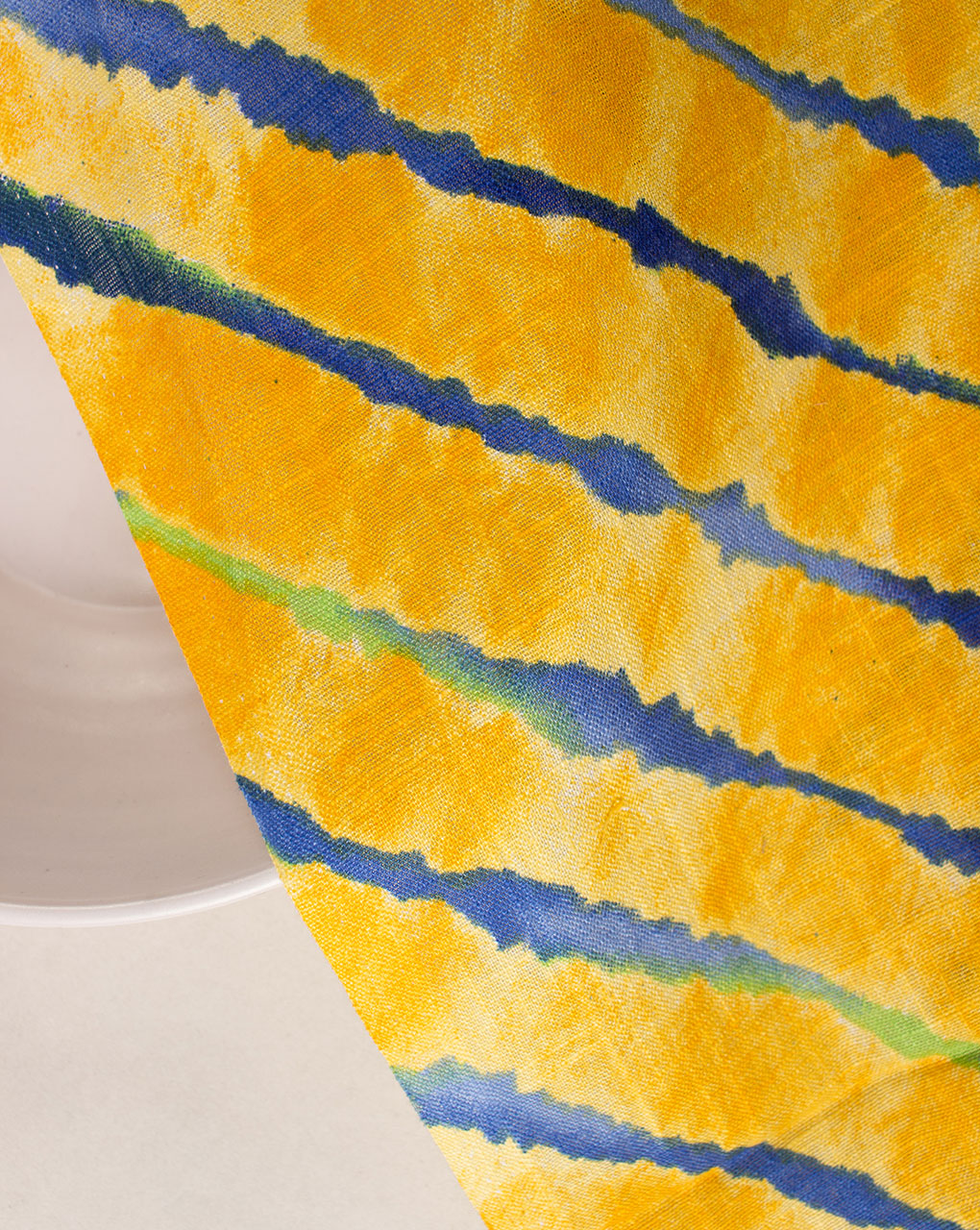 Leheriya Screen Print Slub Cotton Fabric