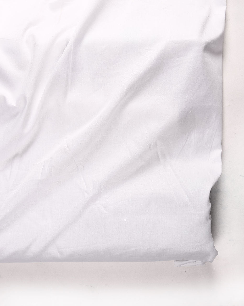White Plain 60s Cotton Satin Bio Finish Fabric 57"