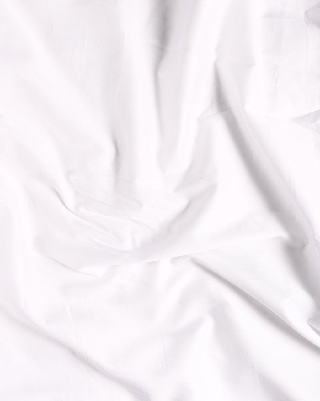White Plain 60s Cotton Satin Bio Finish Fabric 57"