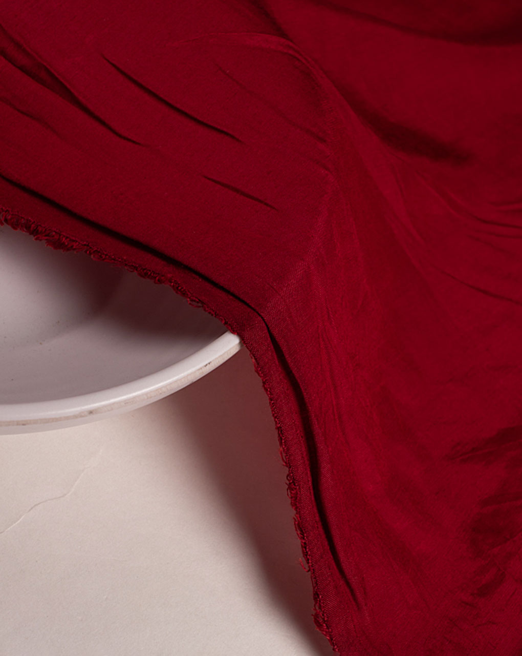 Maroon Plain Viscose Fabric