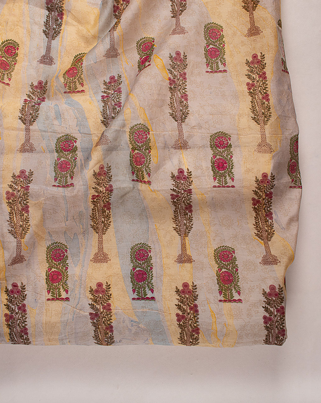 Marble Print Chanderi Fabric