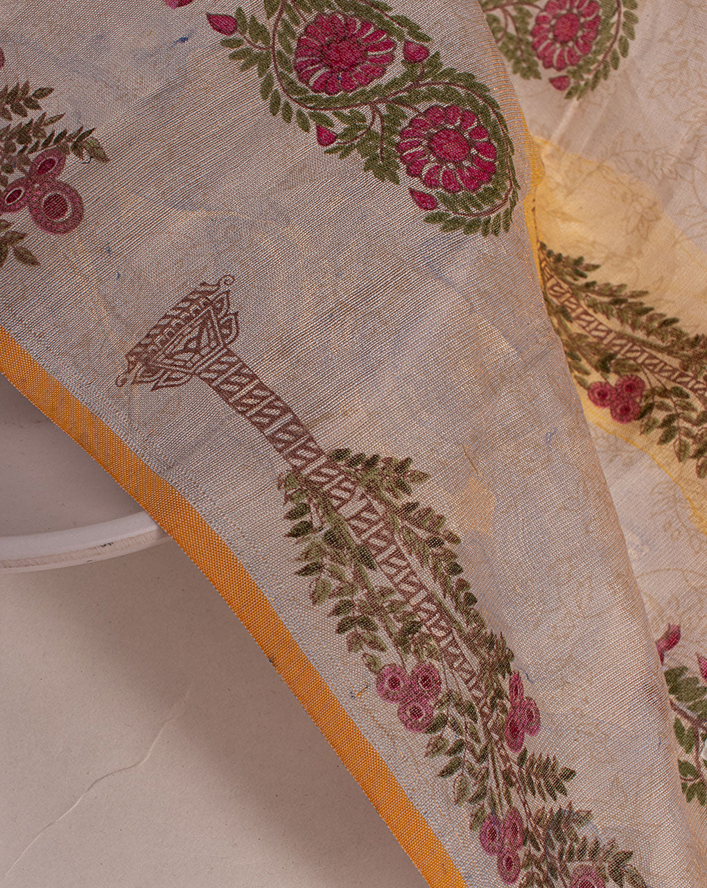 Marble Print Chanderi Fabric