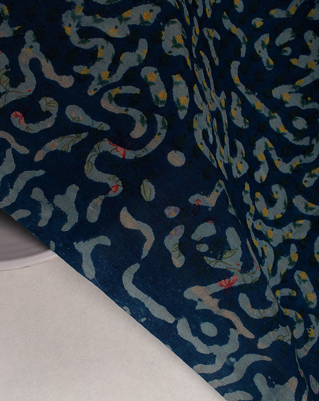 Indigo Hand Block Cotton Fabric