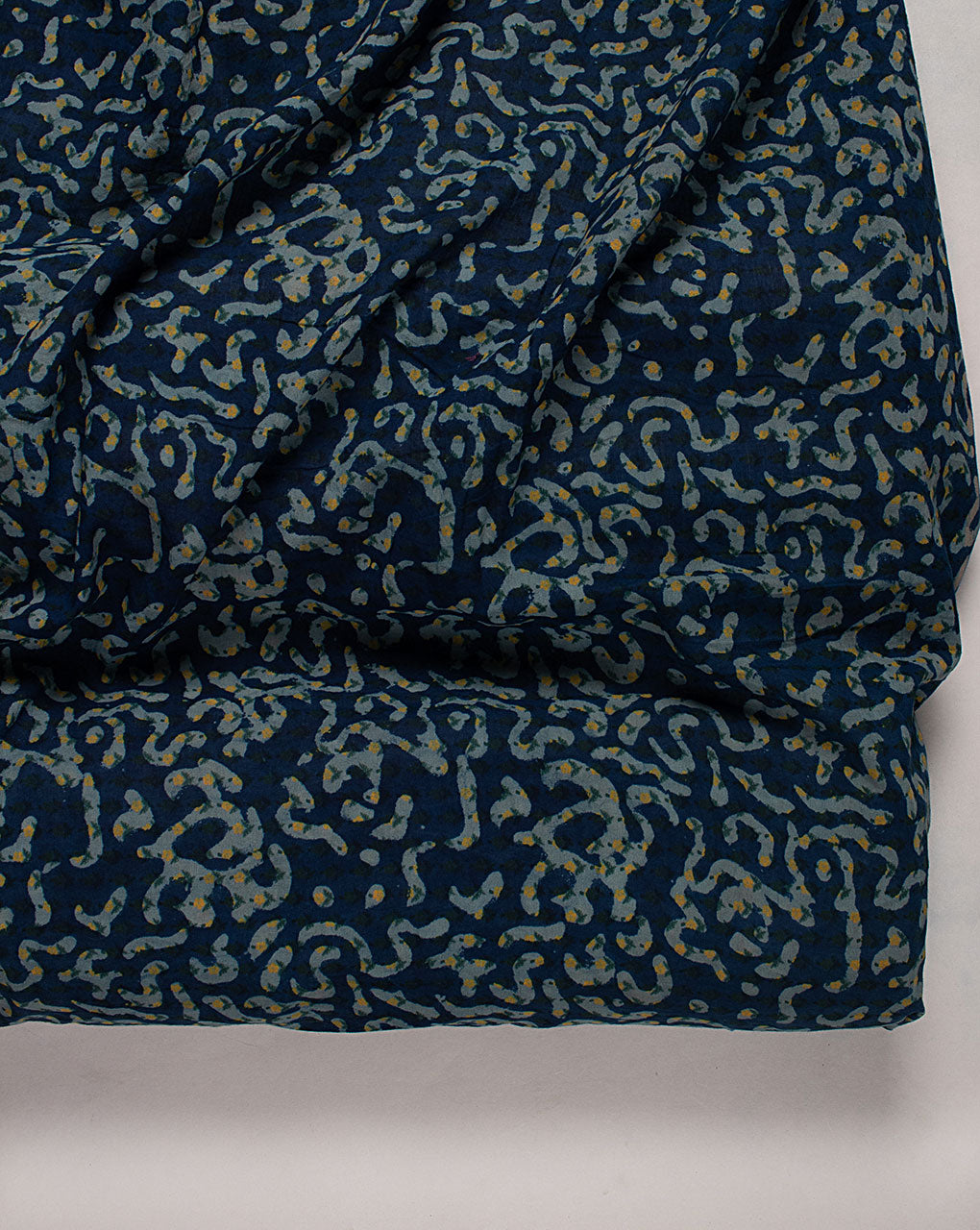 Indigo Hand Block Cotton Fabric