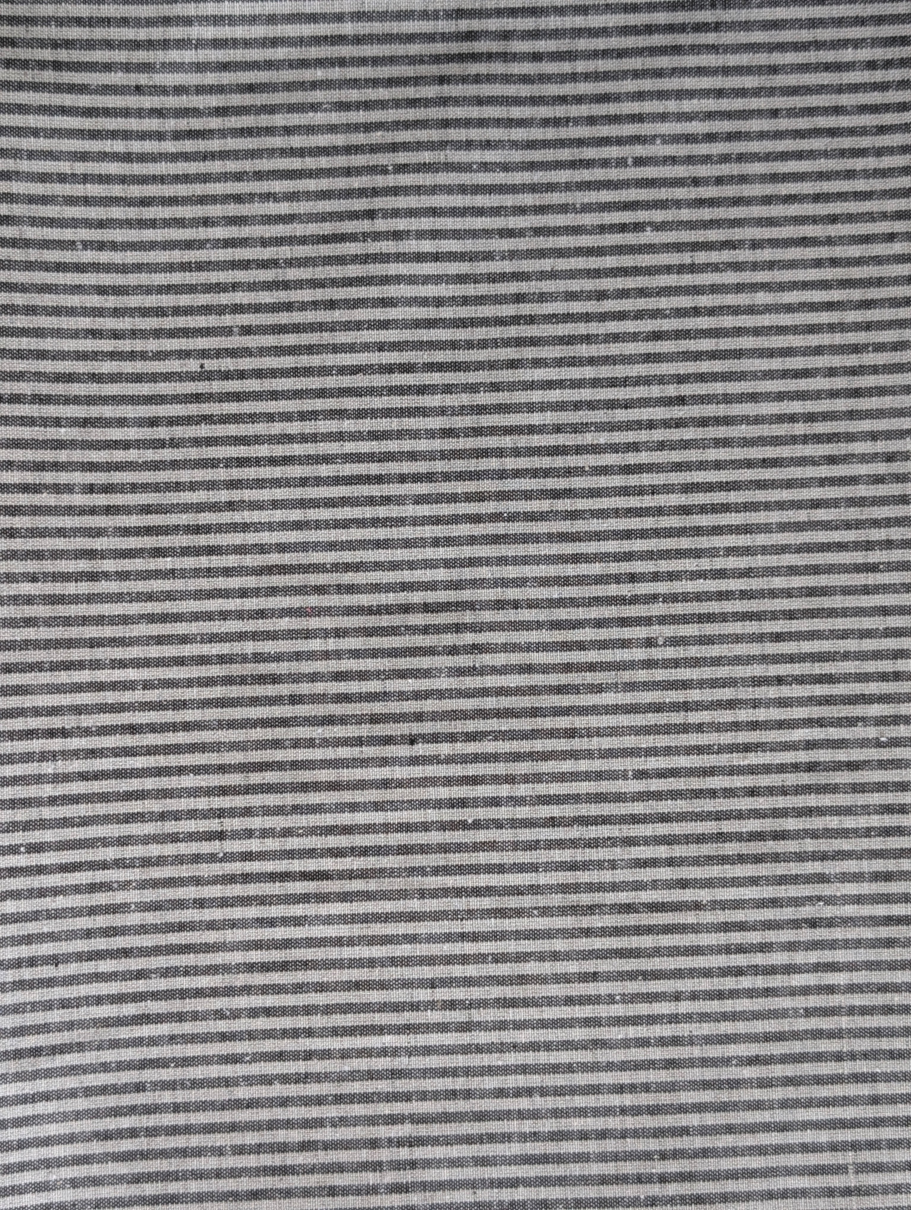 Black Stripes Blended Cotton Yarn Dyed Fabric