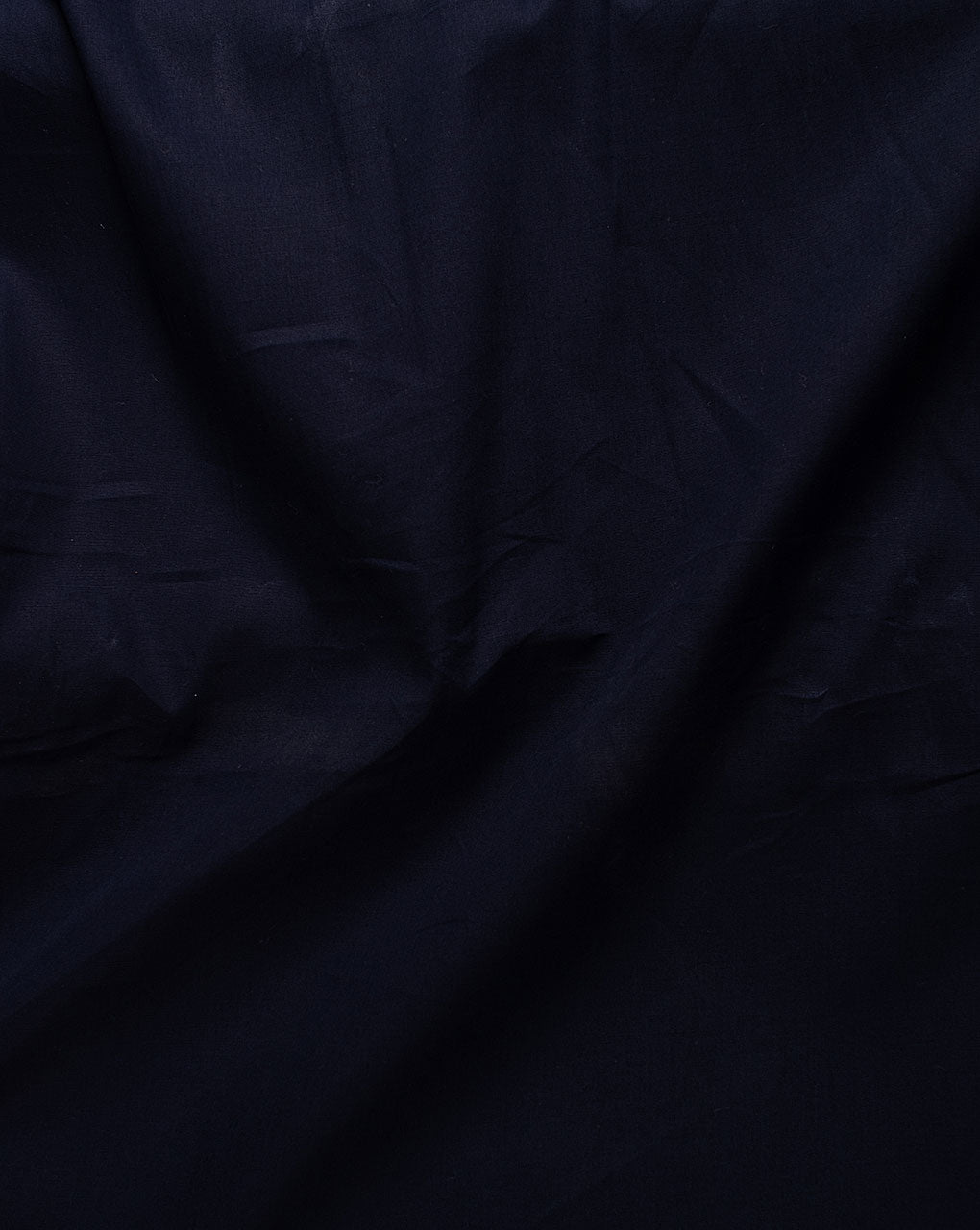 40's Navy Blue Plain Cotton Poplin Bio Finish Mill Dyed Fabric 58"