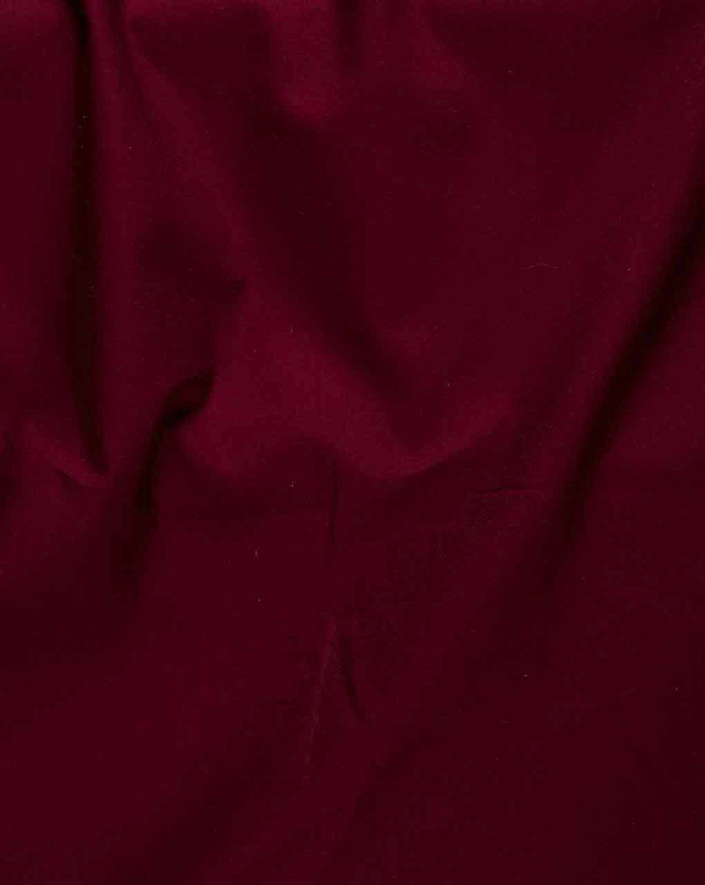 Maroon 40s Cotton Oxford Mill Dyed Fabric 58"