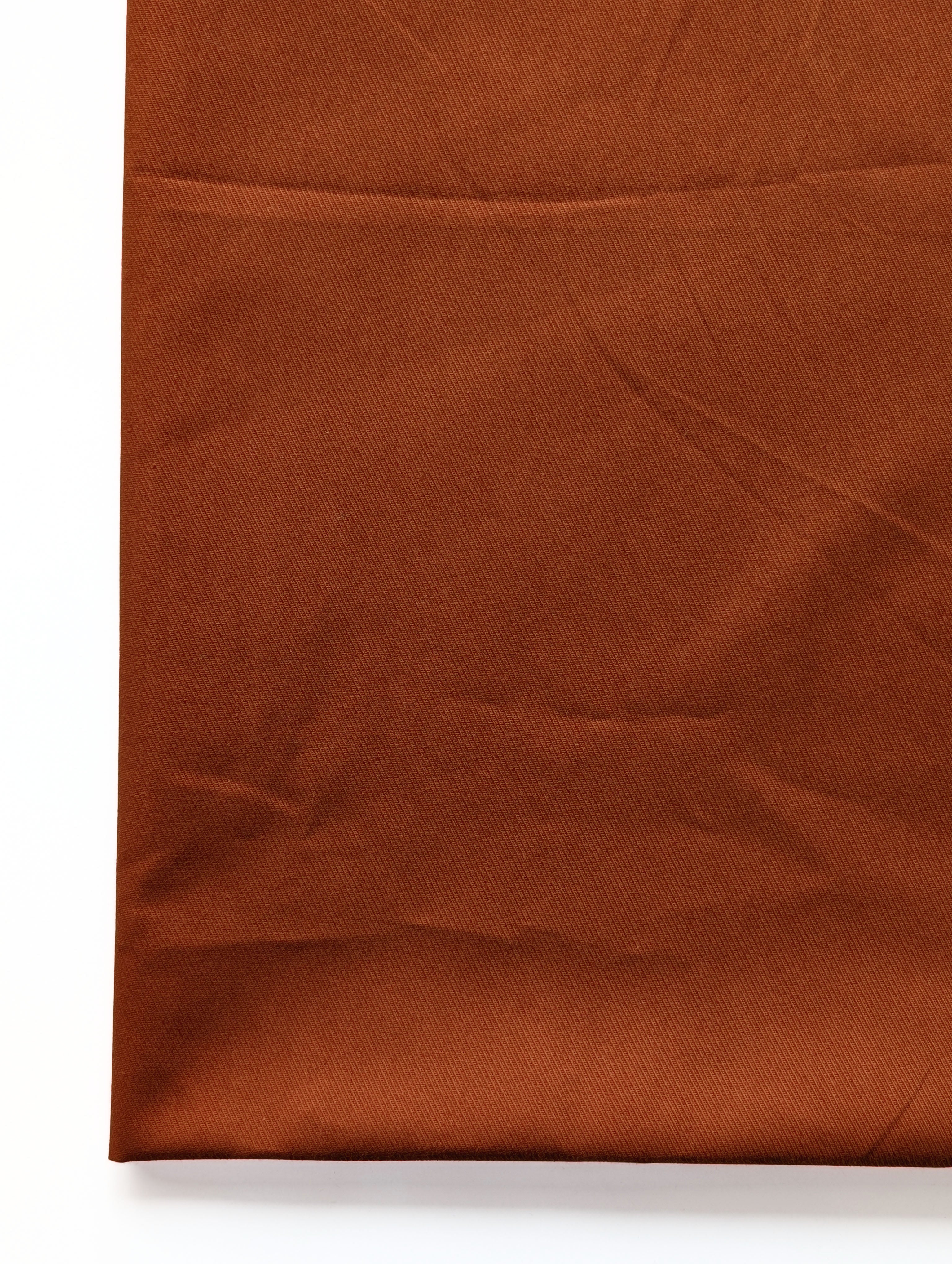 Orange Dyed Heavy Cotton Twill Fabric 57" (American Twill)