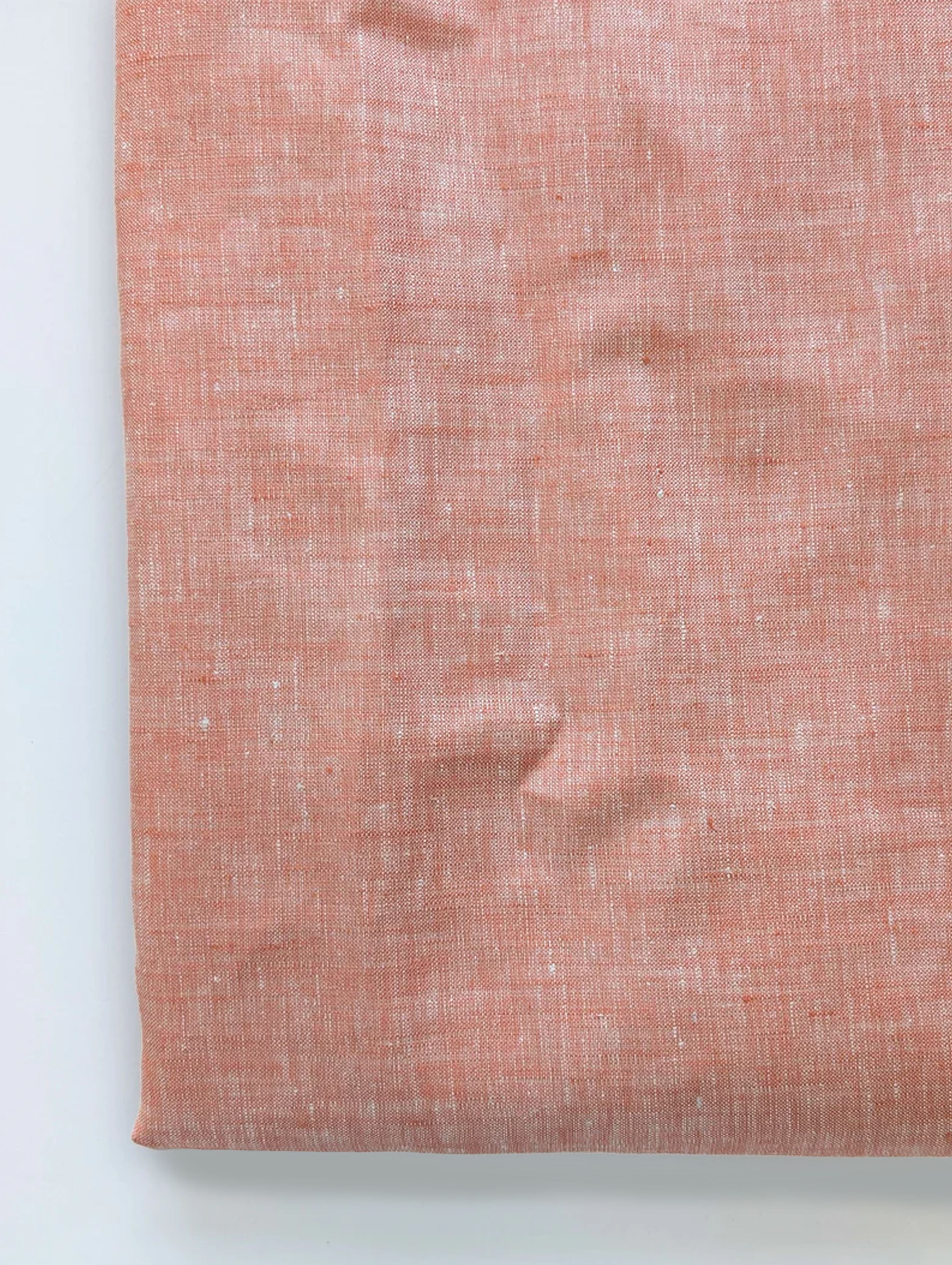 Orange 60 Lea Chambray Yarn Dyed Fabric 58"