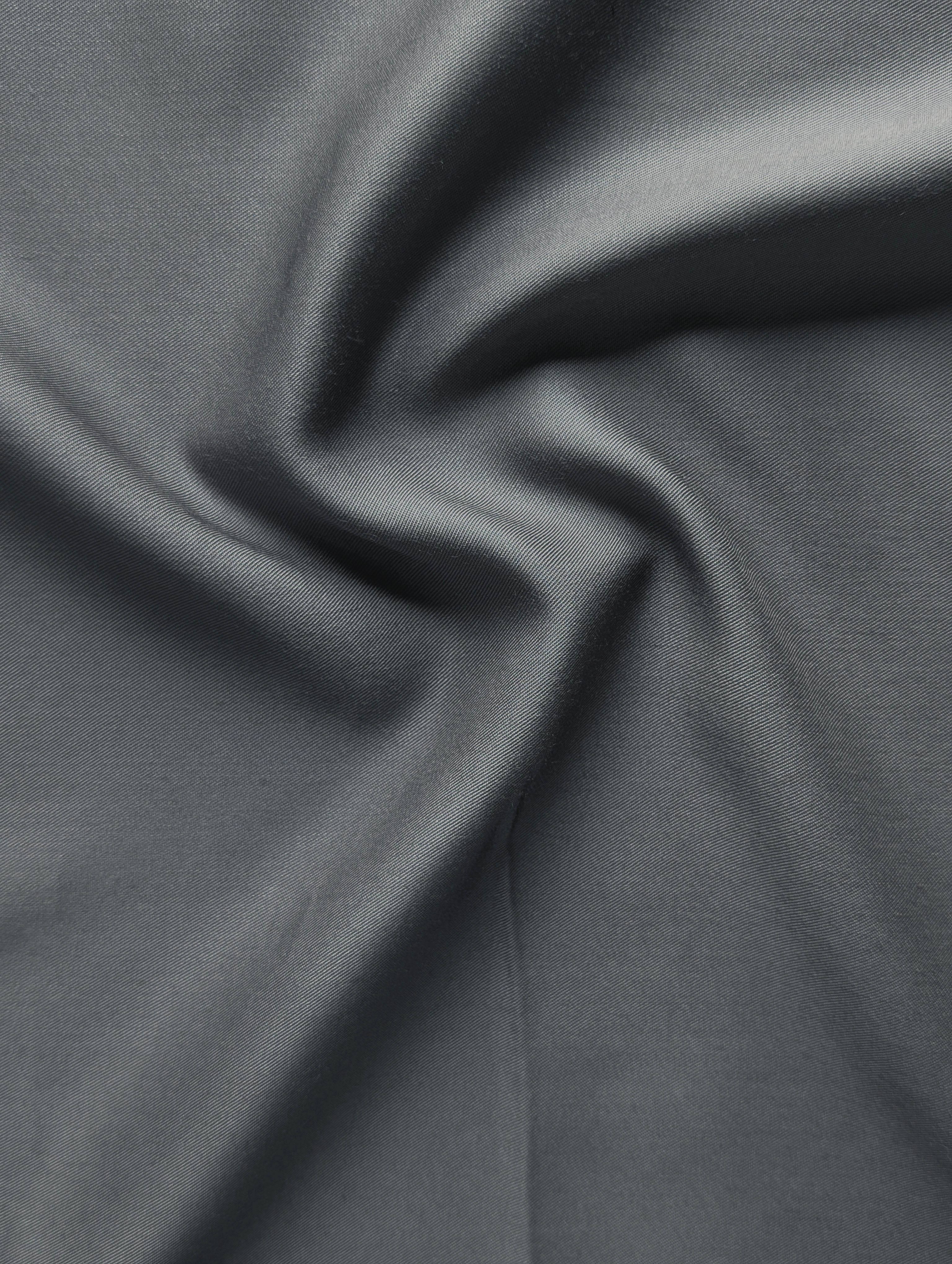 Grey LENZING™ Modal Twill Mill Dyed Fabric 58"
