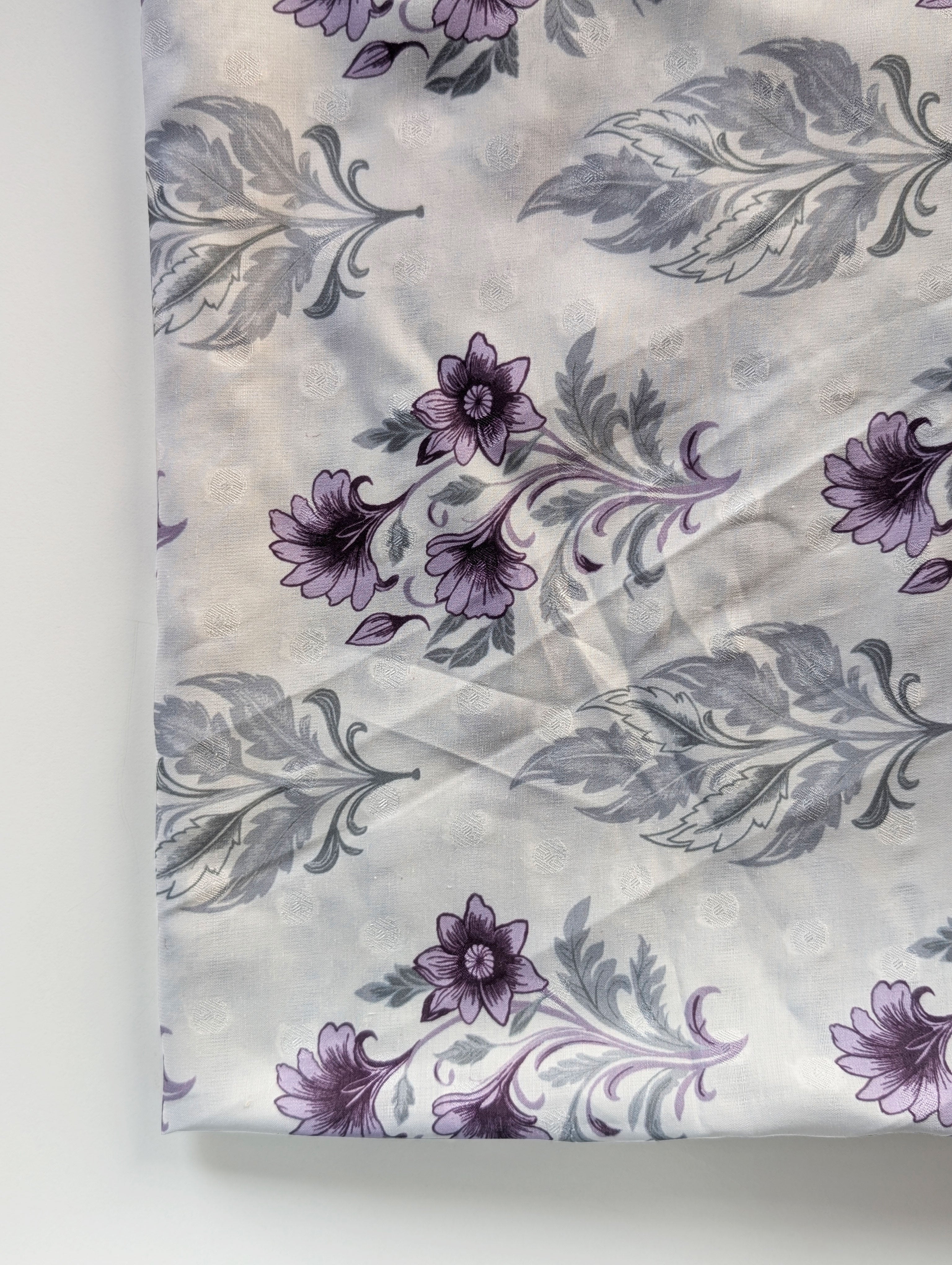 Digital Print Poly Muslin Booti Jacquard Fabric 11 kg