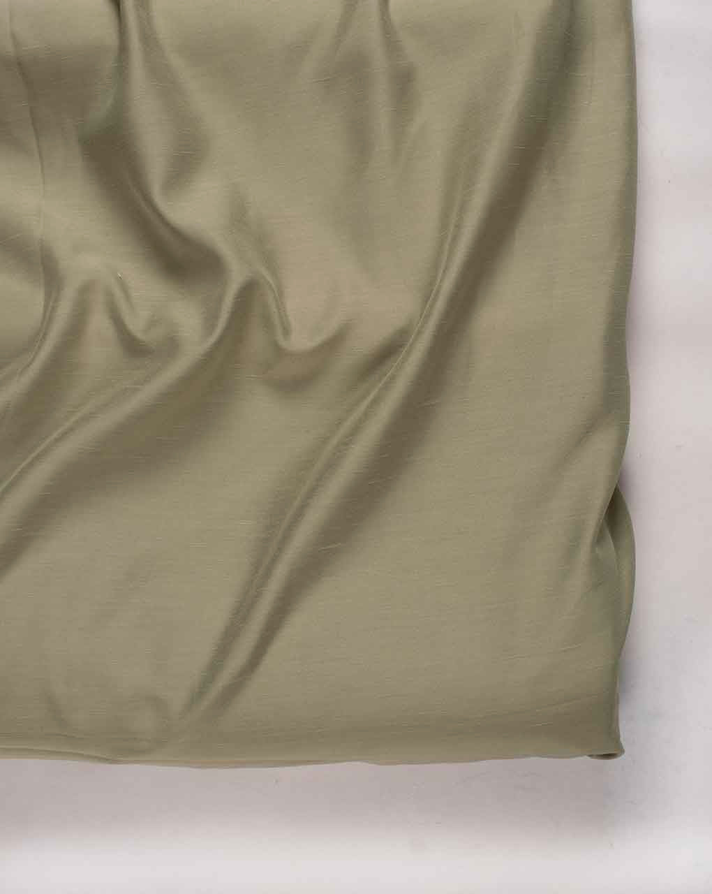 Green Heavy Poly Satin Mill Dyed Fabric (Poly Linen Satin) 58" - 18 kg