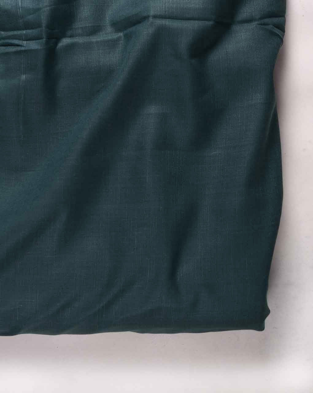 Teal Poly Double Sided Slub Mill Dyed Fabric (Magic Slub) - 11 kg