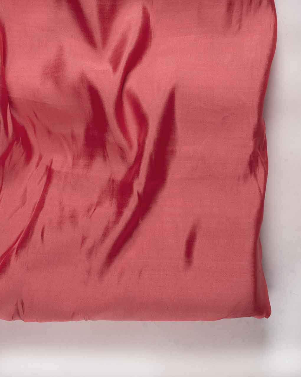 Salmon Poly Tussar Silk Mill Dyed Fabric - 6.5 kg
