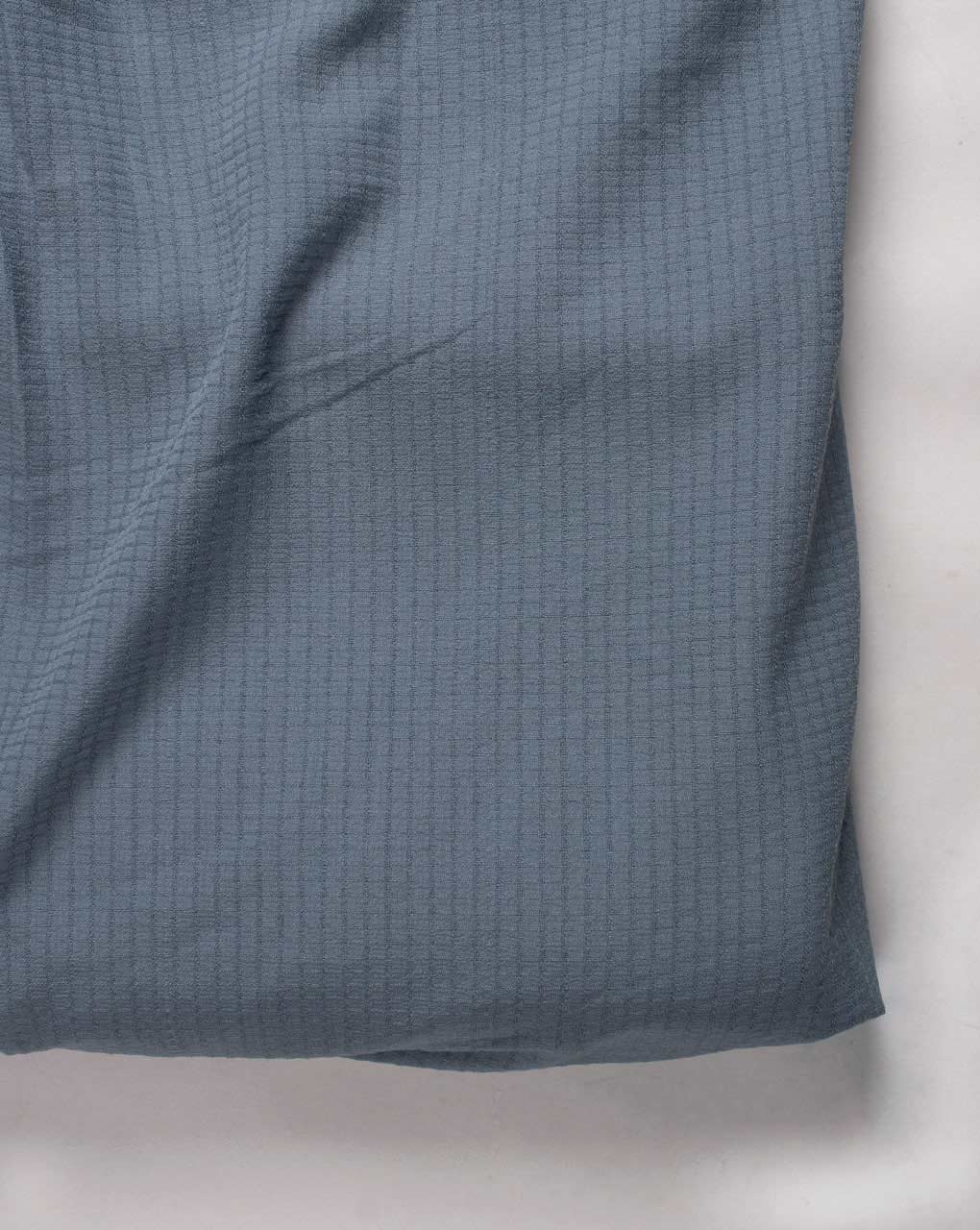 Grey Poly Waffle Mill Dyed Fabric 58" - 19 kg