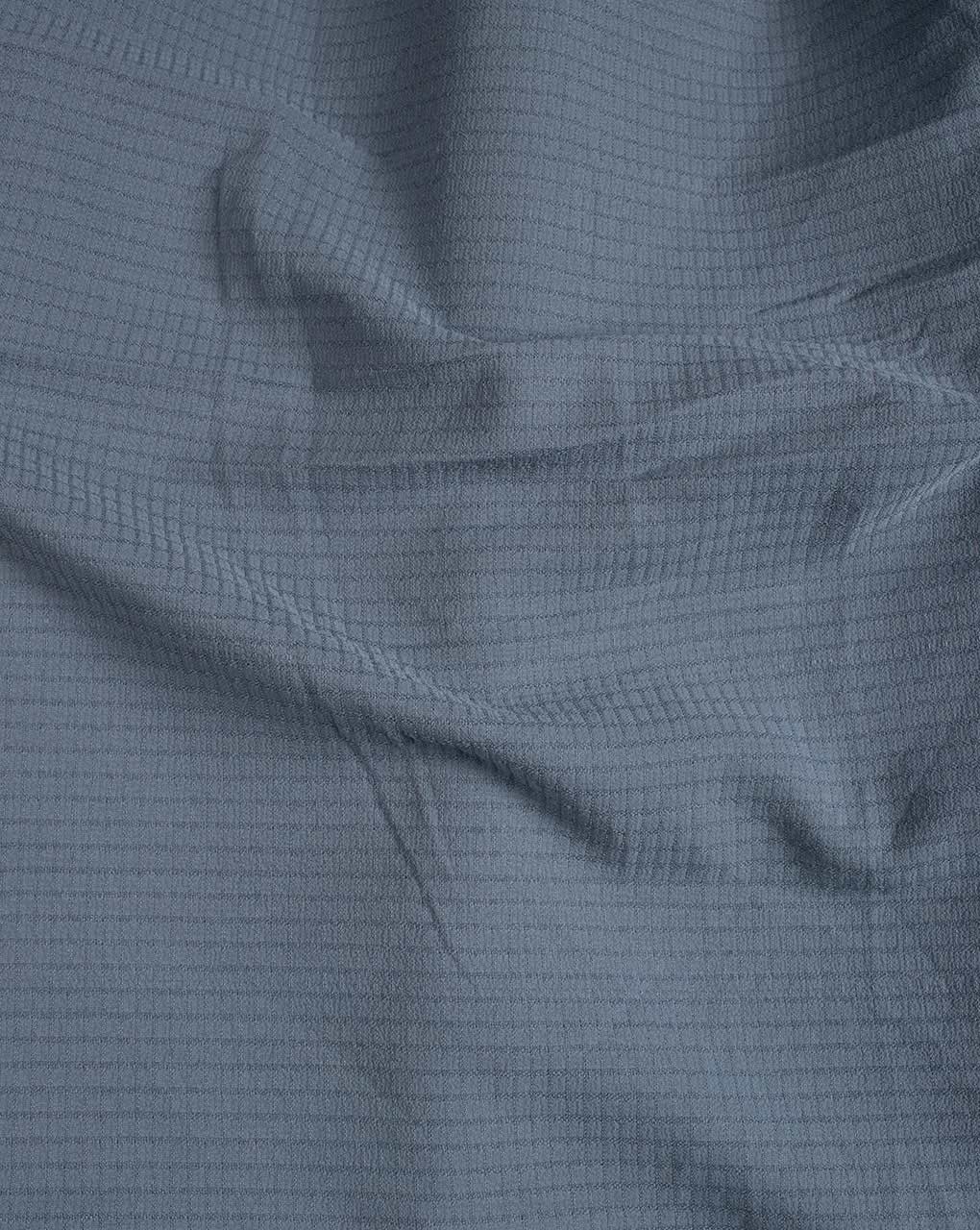 Grey Poly Waffle Mill Dyed Fabric 58" - 19 kg