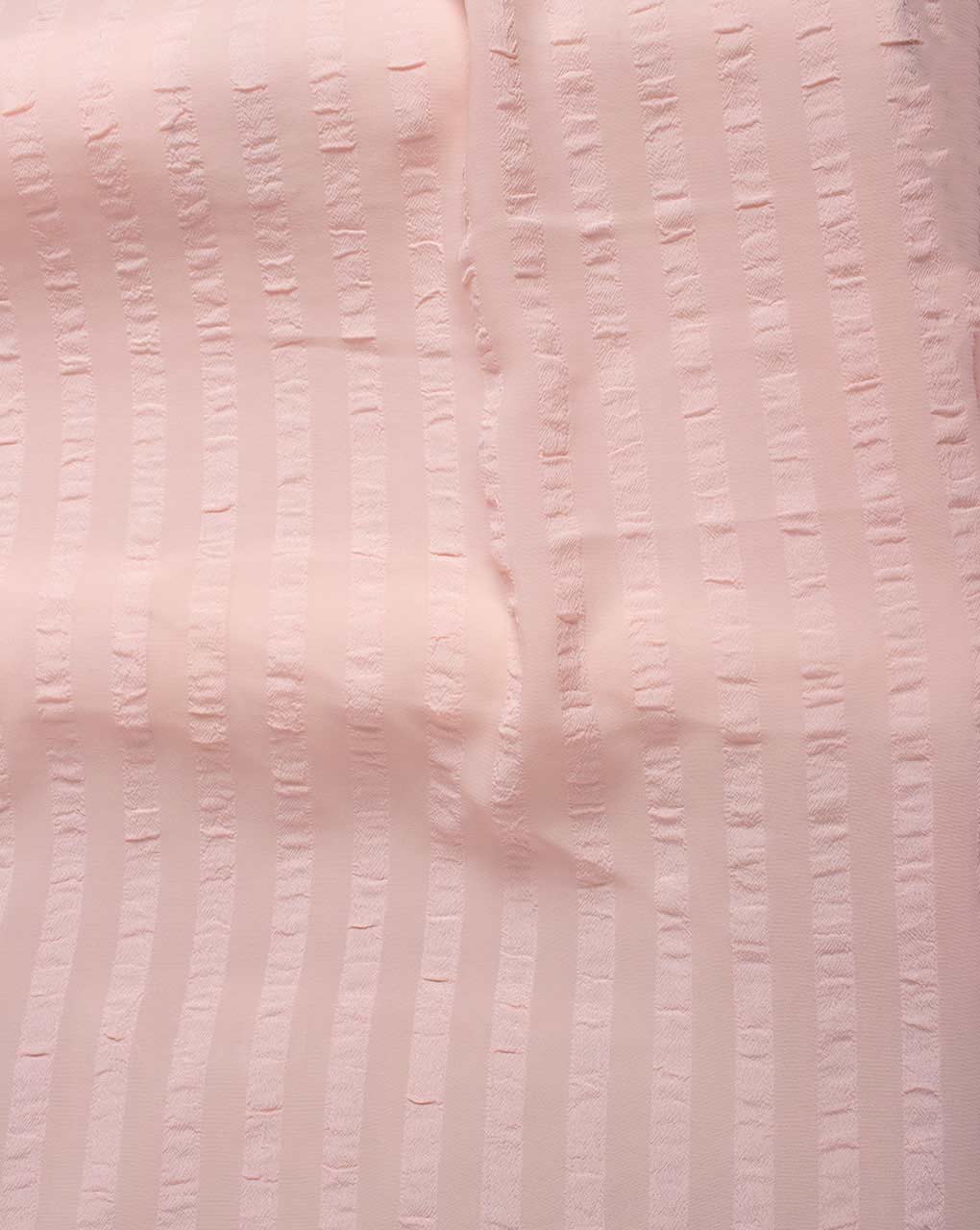 Peach Poly Crushed Mill Dyed Fabric - 16.5 kg