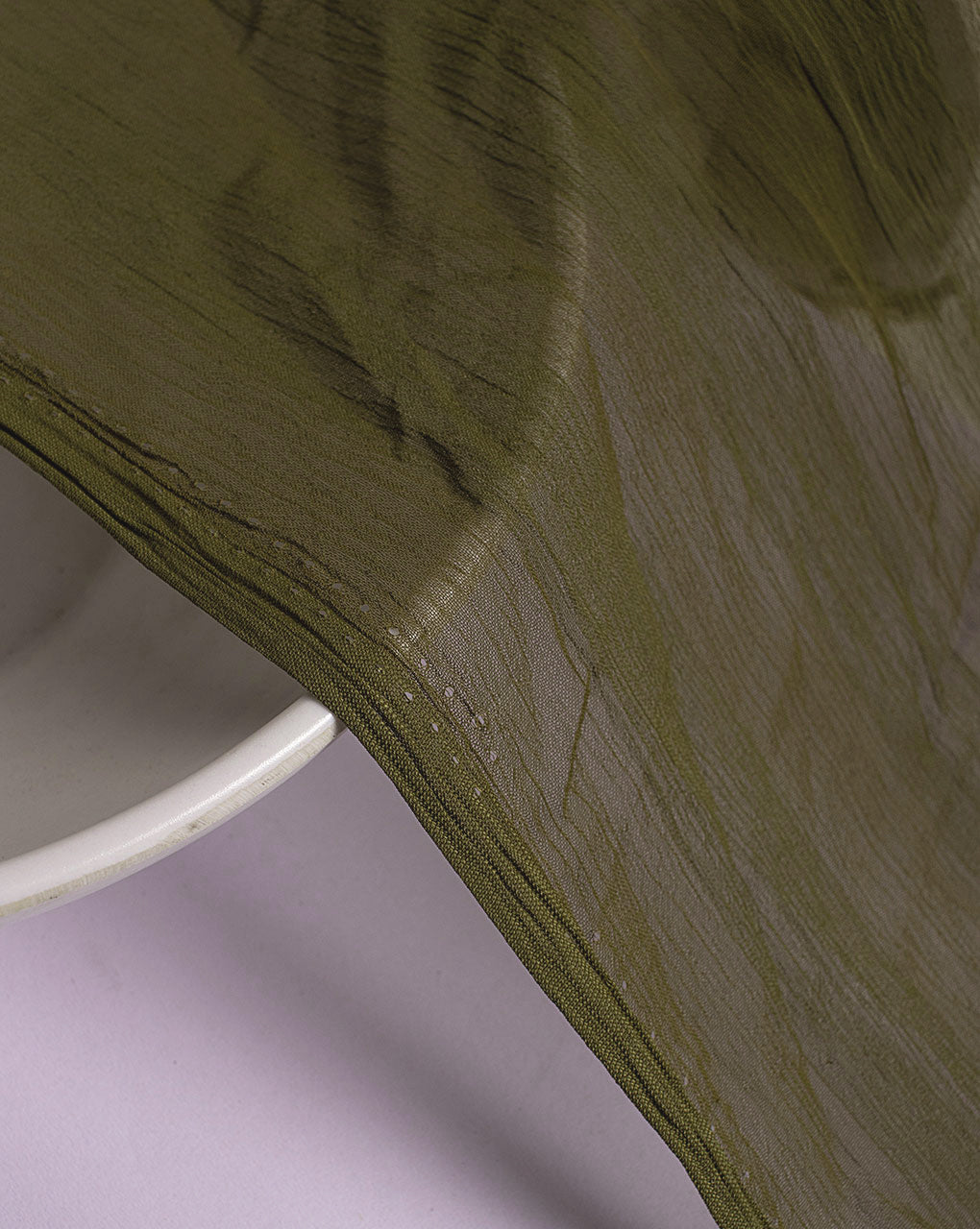 Green Two Tone Poly Chiffon Mill Dyed Fabric - 8.5 kg