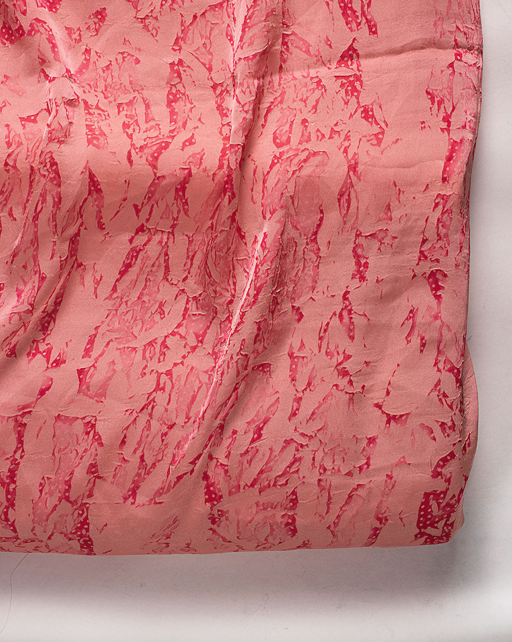 Pink Poly Crushed Mill Dyed Fabric - 8.5 kg Buy Online