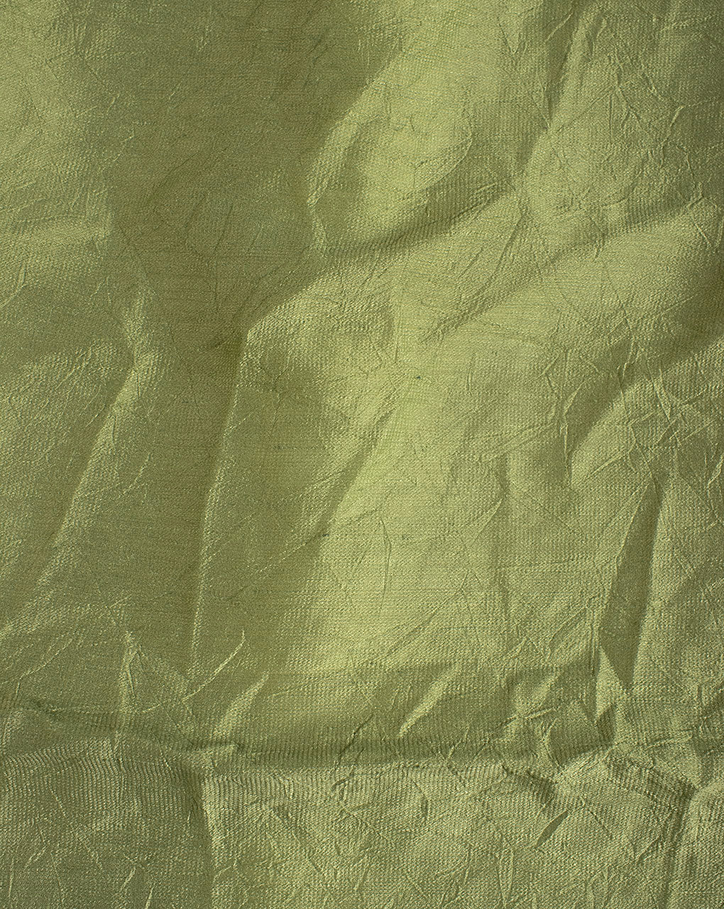 Green Poly Slub Crushed Mill Dyed Fabric - 9.5 kg Wholesale