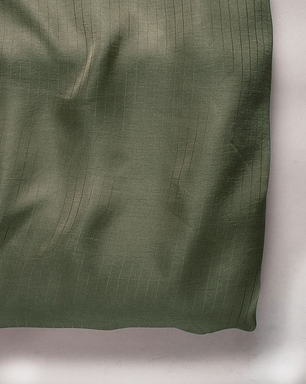 Grey Stripes Poly Satin Mill Dyed Fabric - 10 kg Buy Online