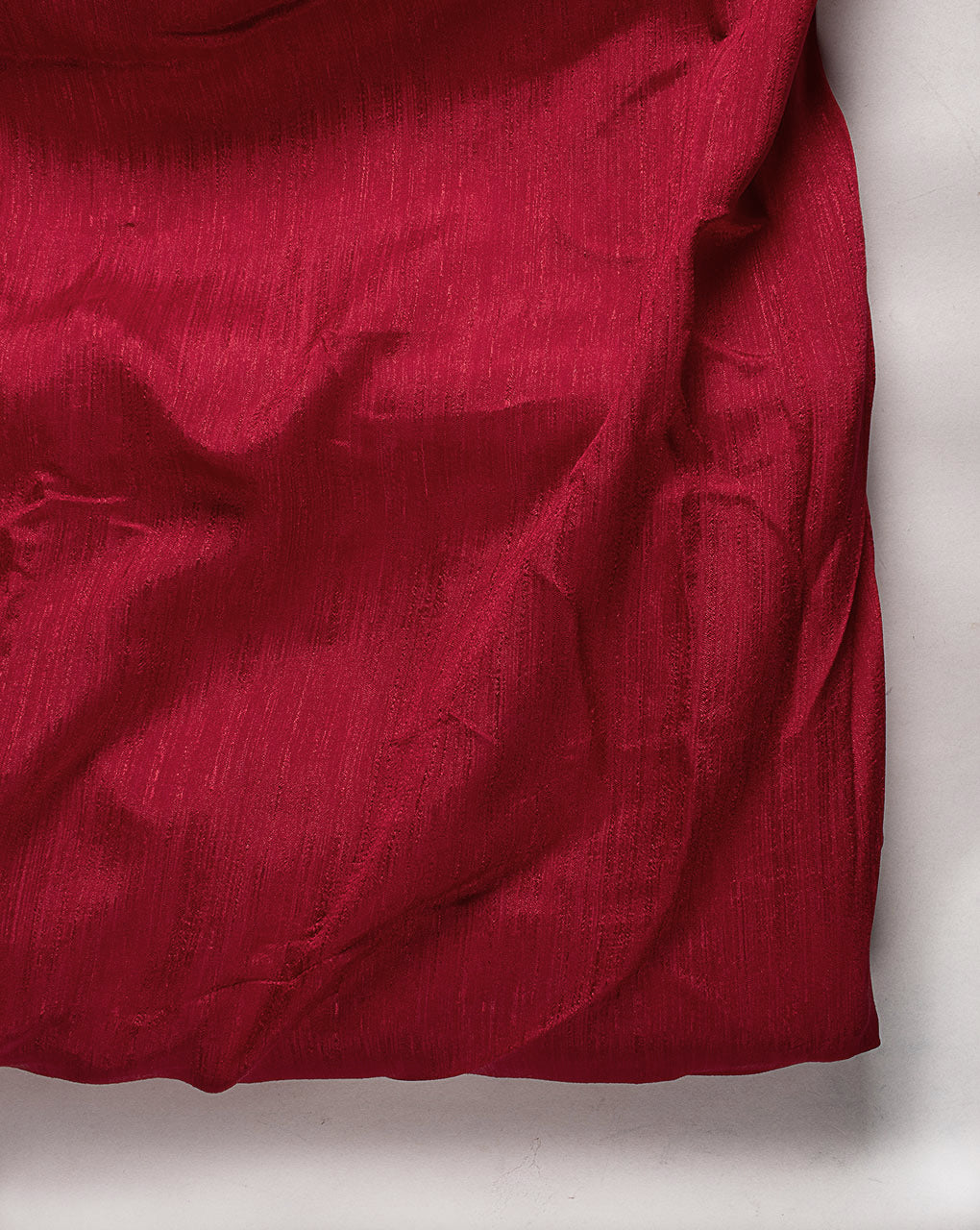 Red Poly Textured Mill Dyed Fabric - 8.5 kg Buy Online