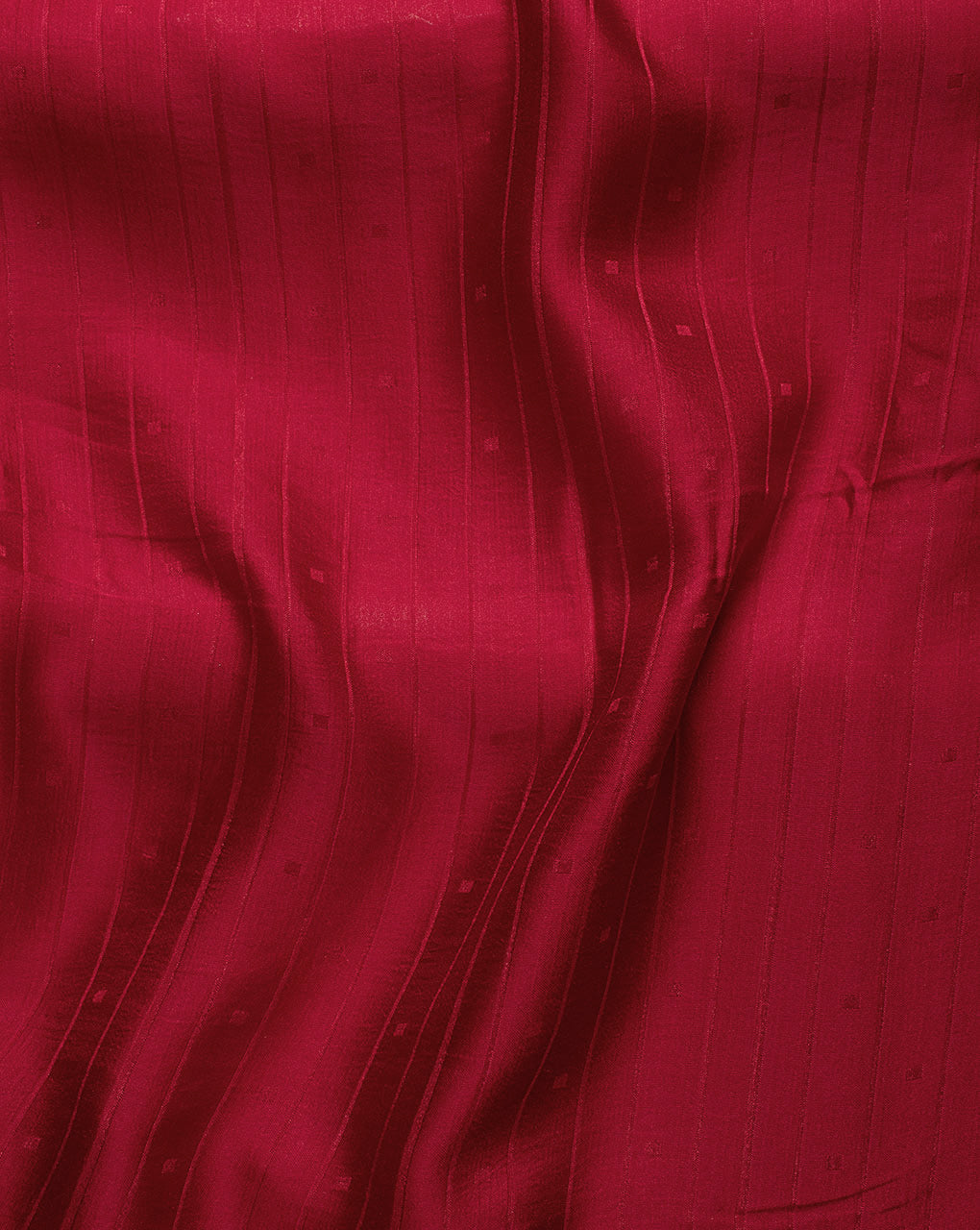 Red Stripes Poly Satin Dobby Mill Dyed Fabric 52" - 10.5 kg