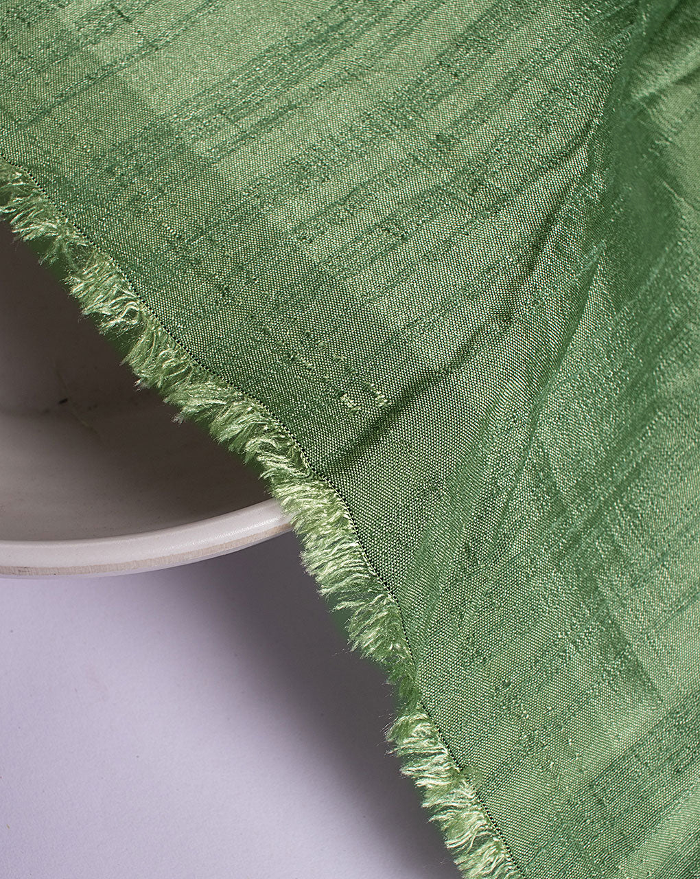 Green Poly Textured Mill Dyed Fabric - 9 kg