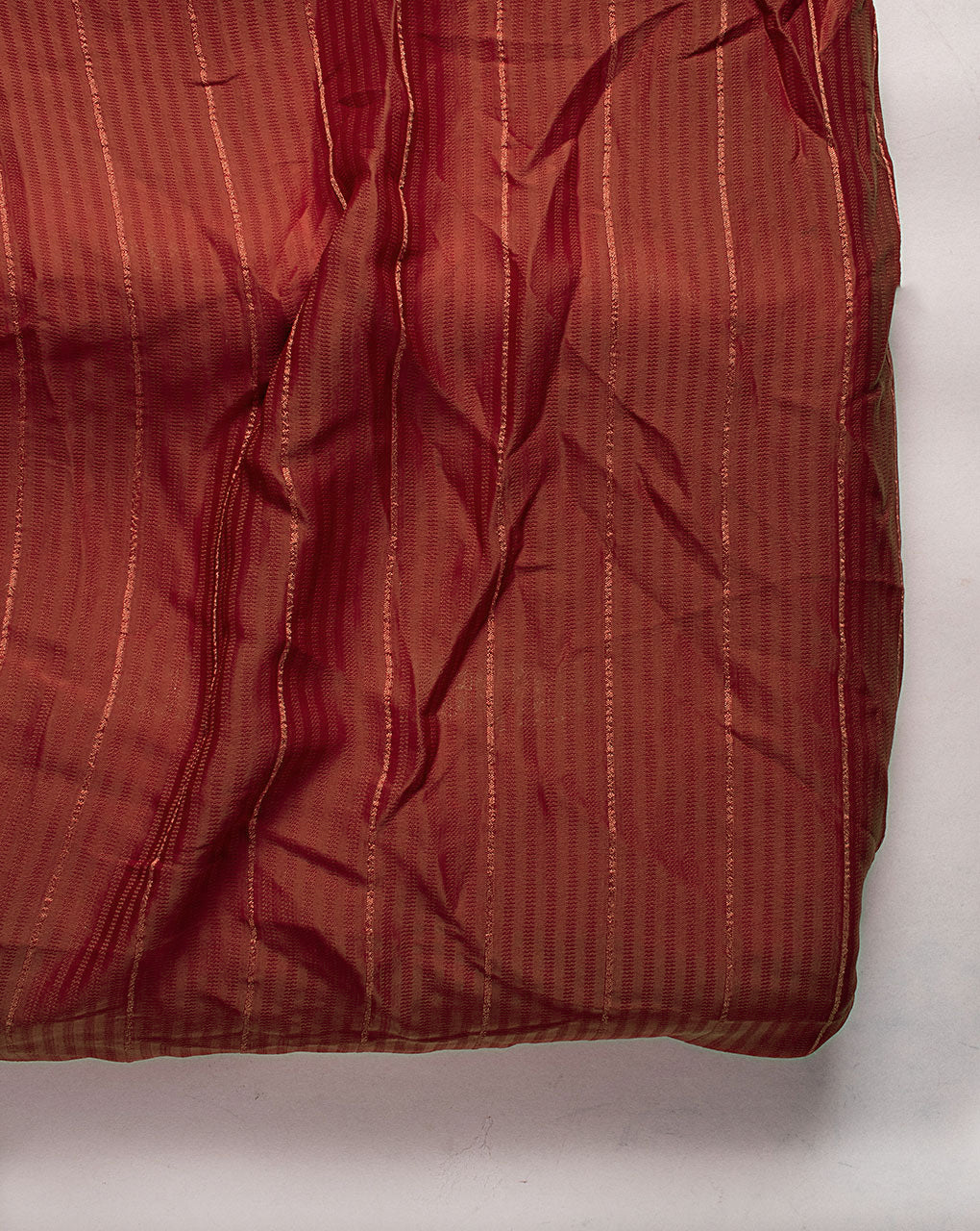 Red Stripes Poly Satin Dobby Mill Dyed Fabric 60" - 21 kg