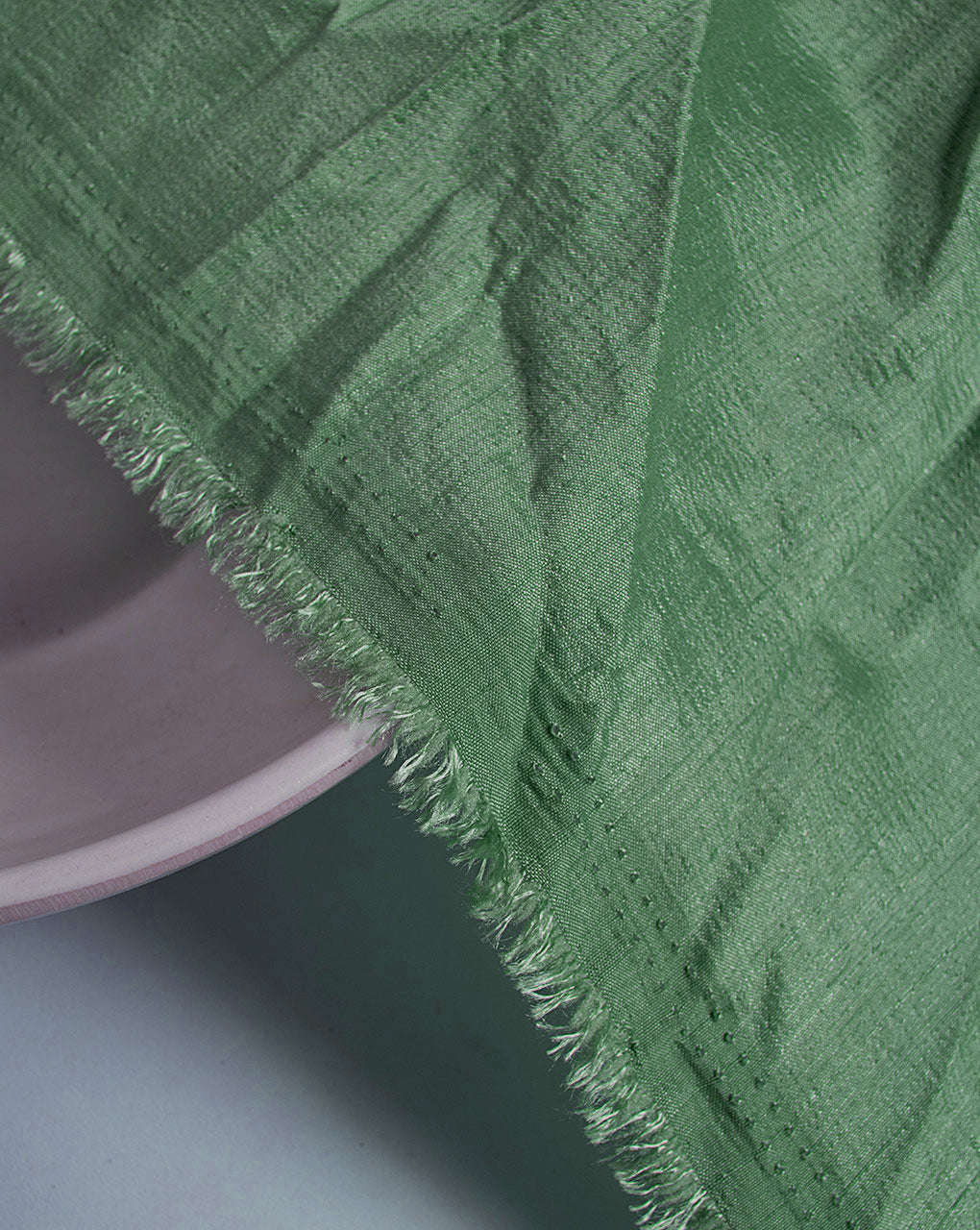 Green Poly Textured Mill Dyed Fabric - 7.5 kg