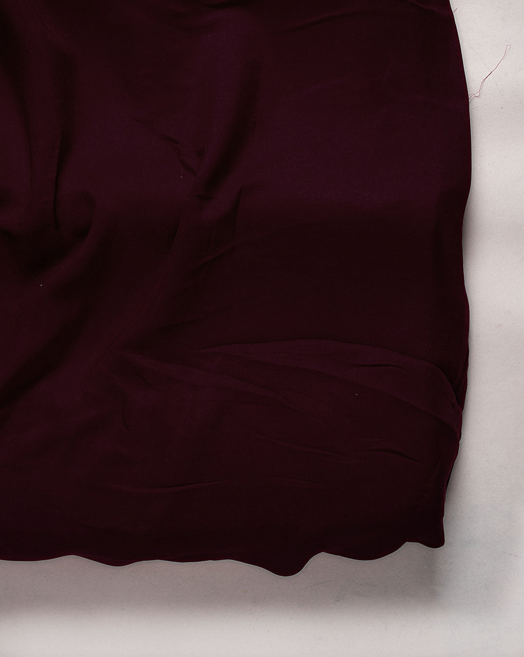 Maroon Poly Suede Mill Dyed Fabric 46" - 10 kg