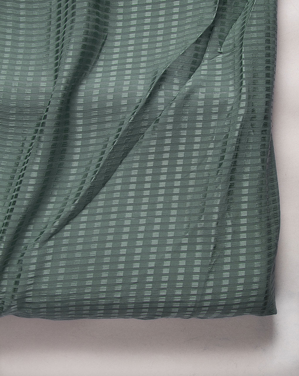 Grey Poly Checks Dobby Mill Dyed Fabric 50" - 15 kg