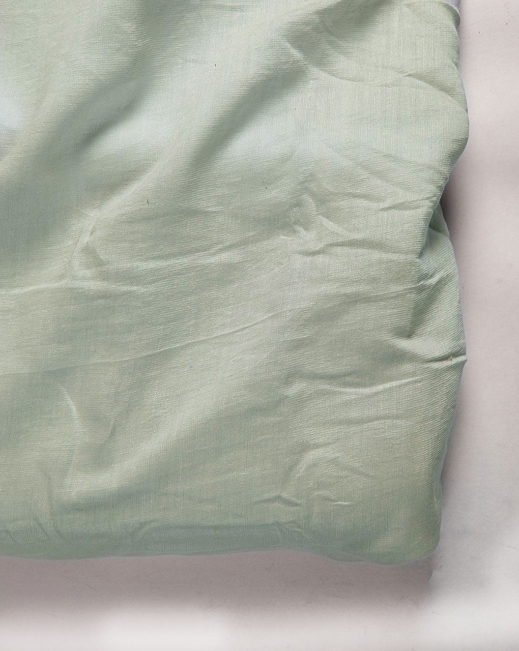 Light Blue Poly Plain Slub Mill Dyed Fabric - 9 kg