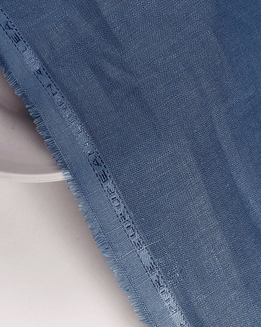 Blue Dyed 40 Lea Pure Linen Mill Dyed Fabric 58"