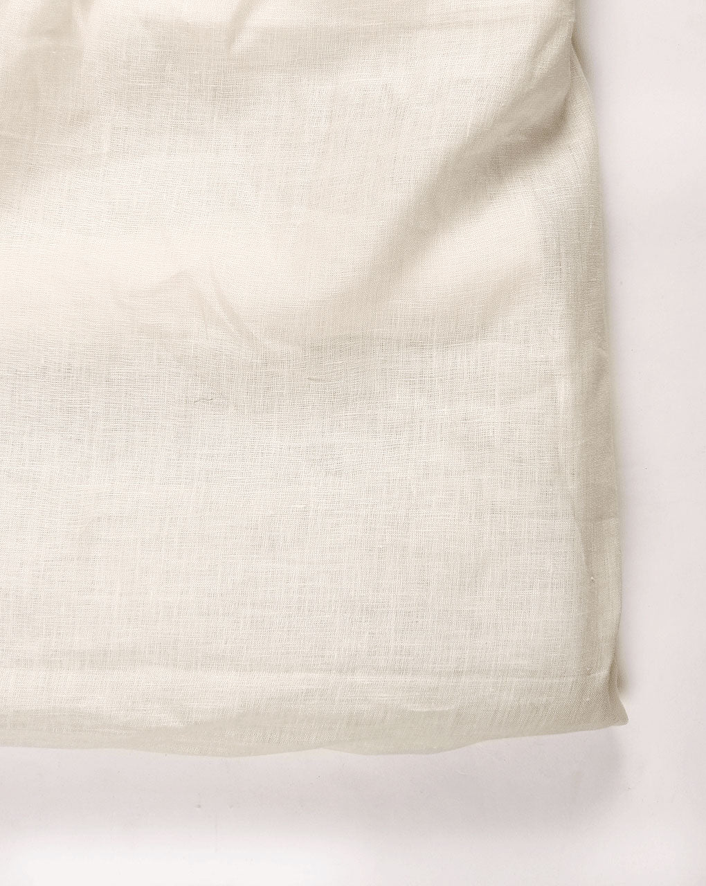 Off-White Dyed 60 Lea Pure Linen Mill Dyed Fabric 58"
