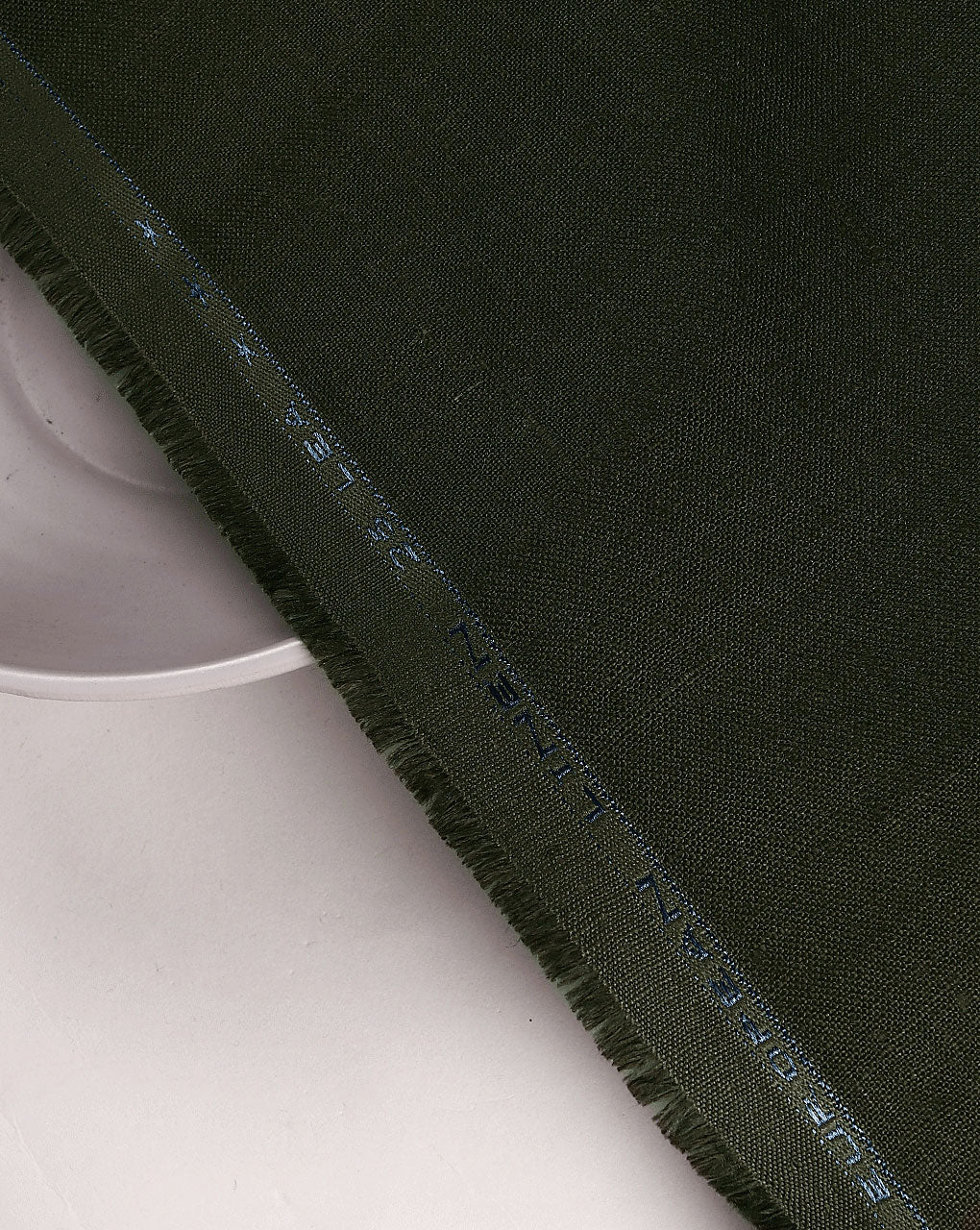 Green Dyed 25 Lea Pure Linen Mill Dyed Fabric 58"