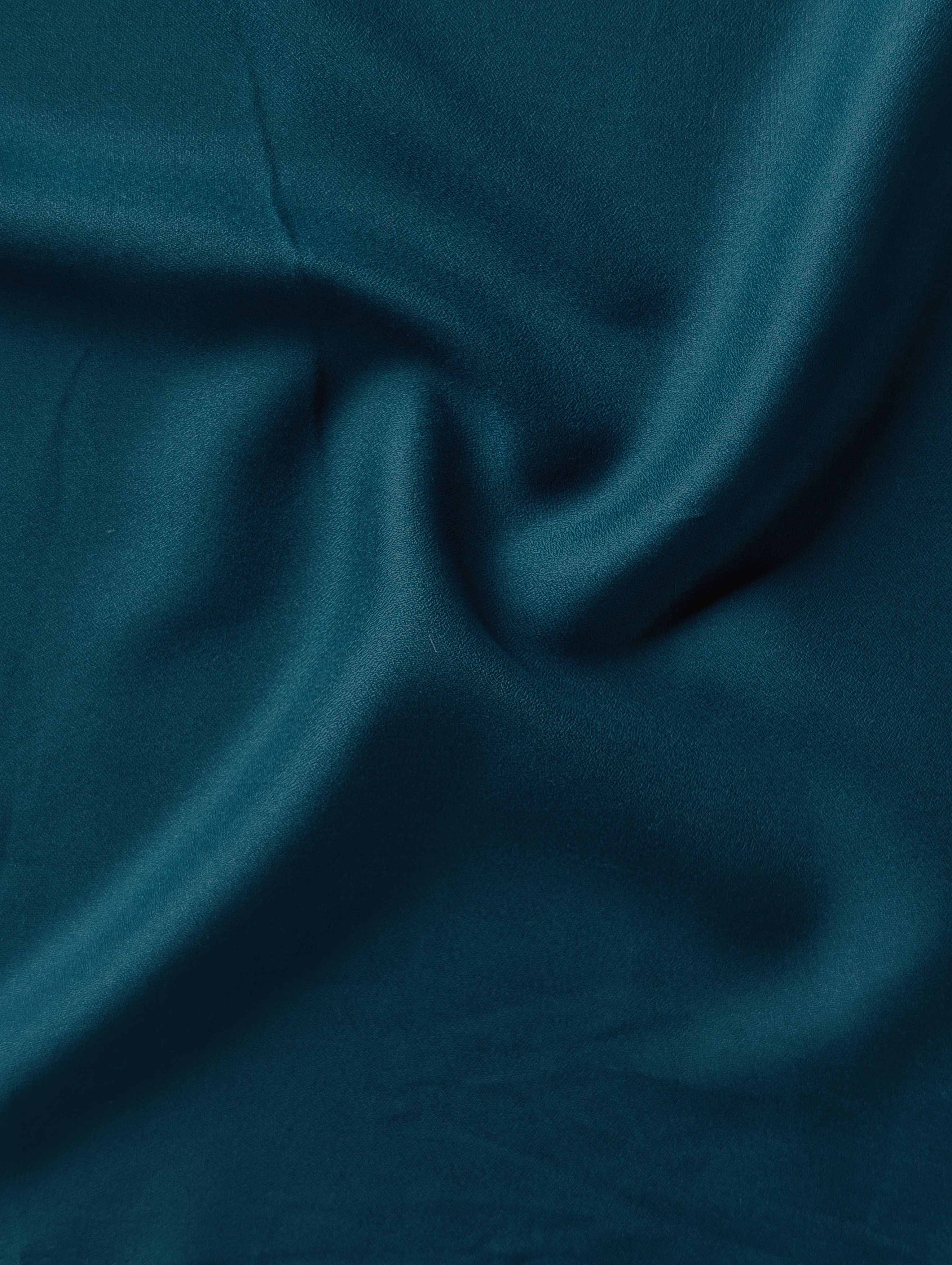 Teal LENZING™ TENCEL™ Moss Crepe Mill Dyed Fabric 60"